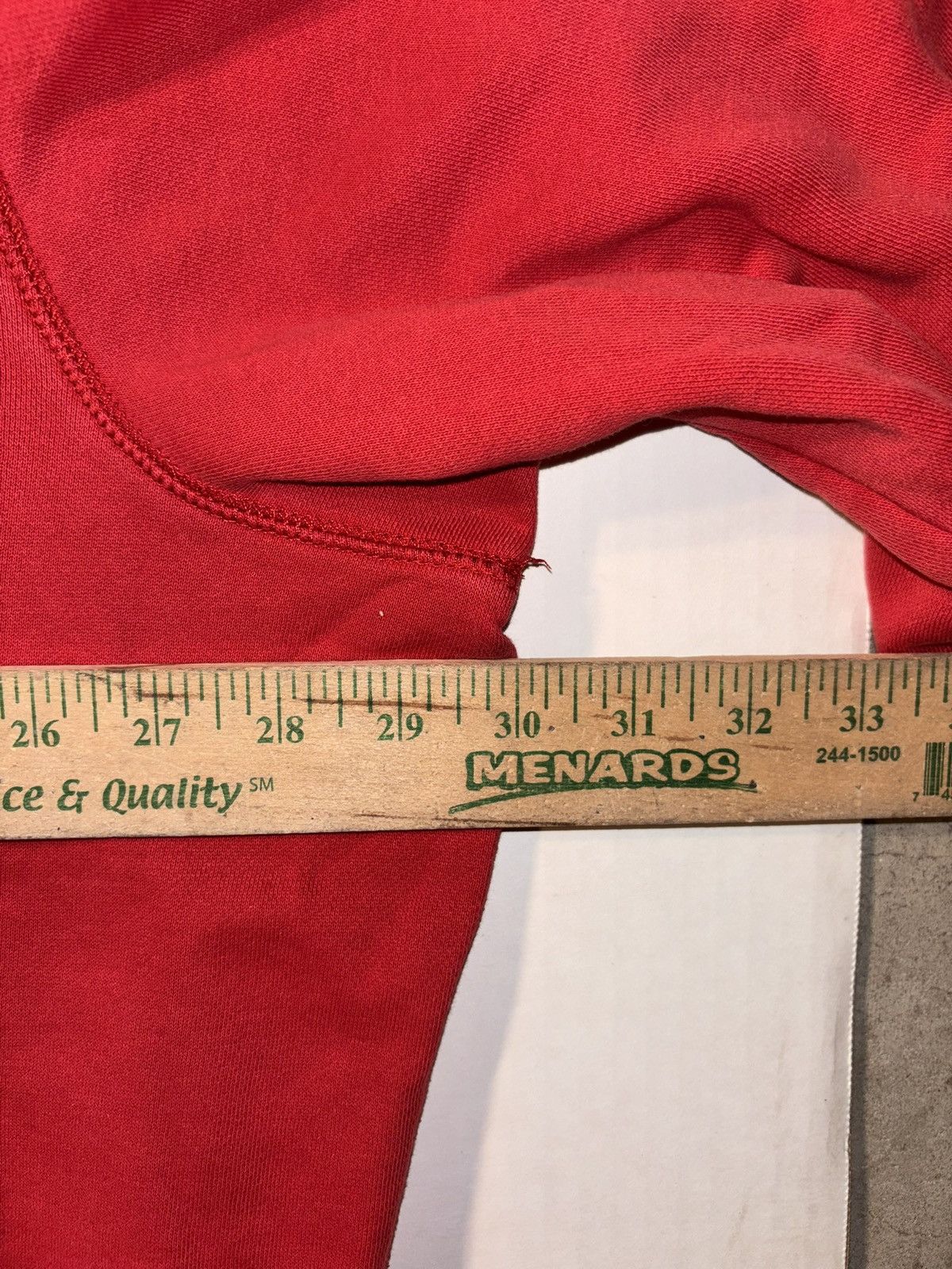 Nike Vtg Nike Y2K Men's Embroidered Big Center Check Red Hoodie Size US XXL / EU 58 / 5 - 8 Thumbnail