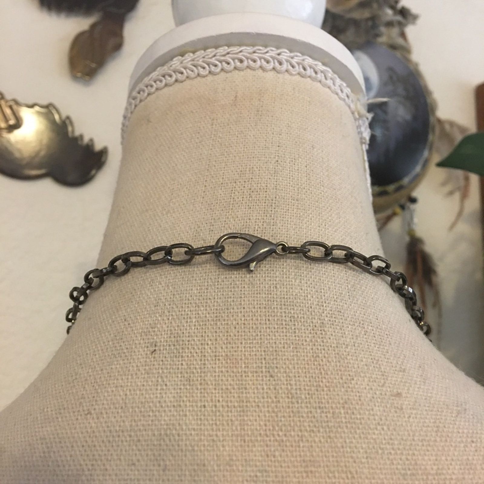 Jewelry Dark chrome tone link chain long necklace Size ONE SIZE - 5 Thumbnail