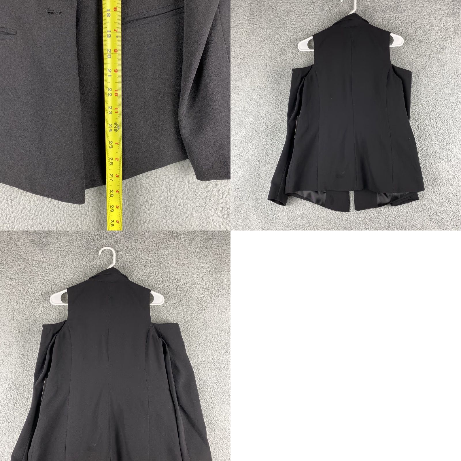 Vintage Simply Vera Wang Black Long Sleeve Jacket XS 38-52 Womens Size XS / US 0-2 / IT 36-38 - 8 Thumbnail