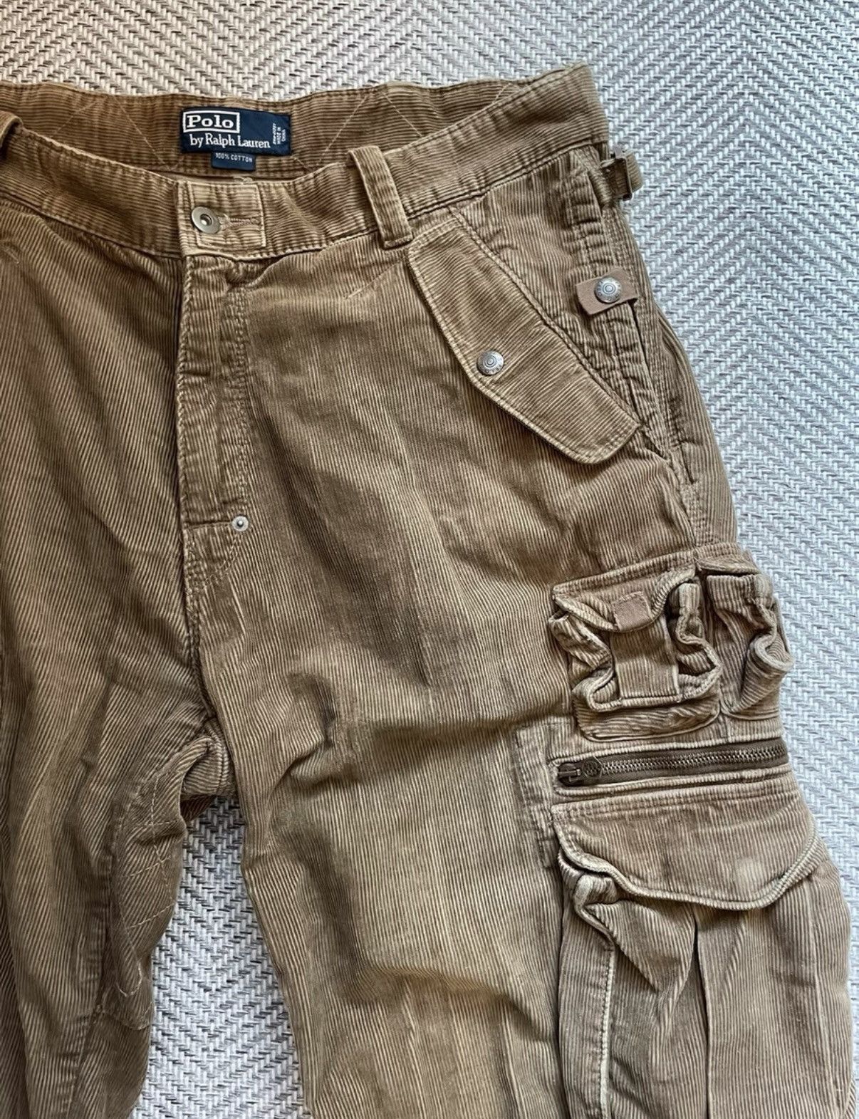 Ralph Lauren Ralph Lauren Corduroy Tactical Cargo Pants K24 Size US 37 - 3 Thumbnail