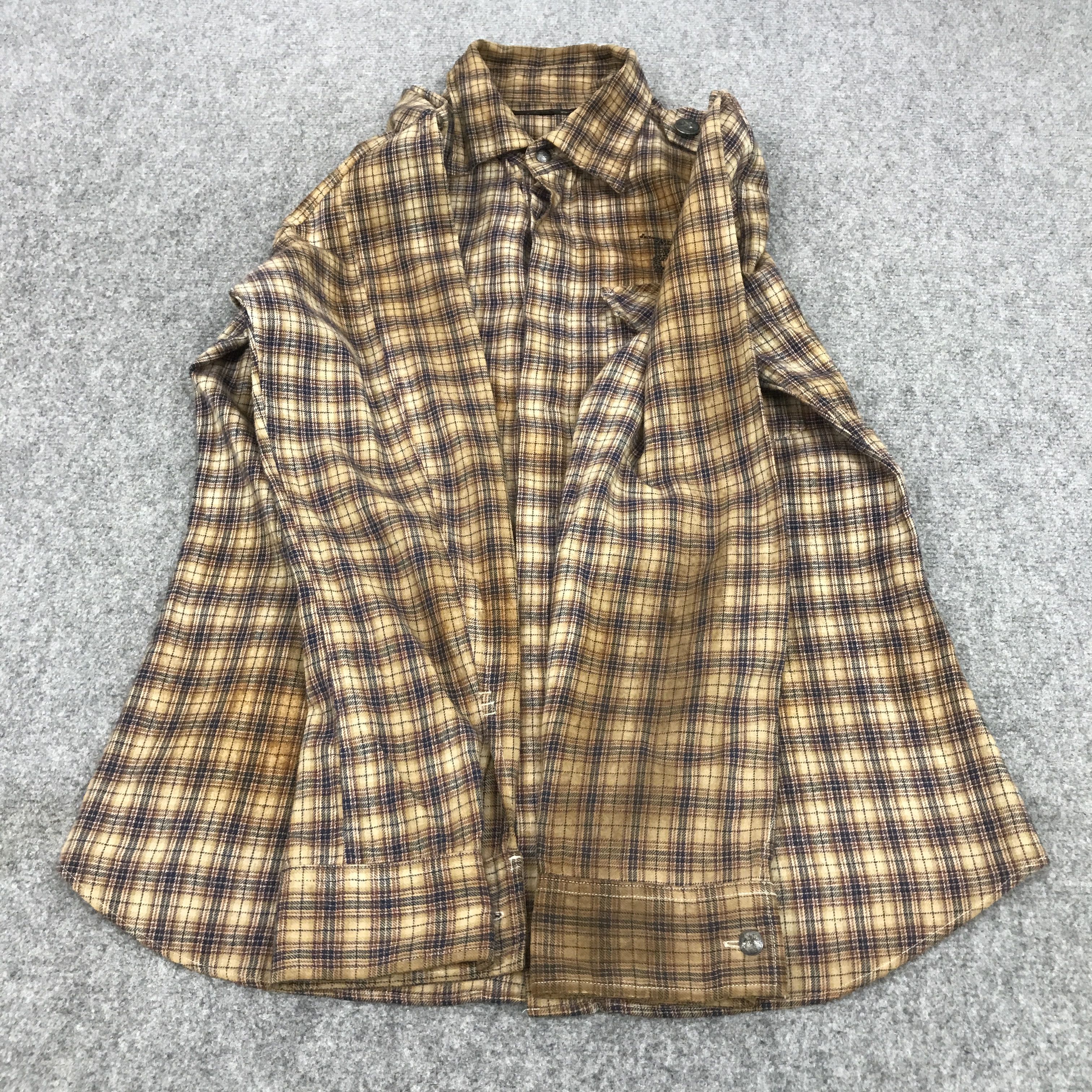 If Six Was Nine ROAR FLANNEL RUSTY STYLE PUNK BUTTON UP SHIRTS Size US M / EU 48-50 / 2 - 8 Thumbnail