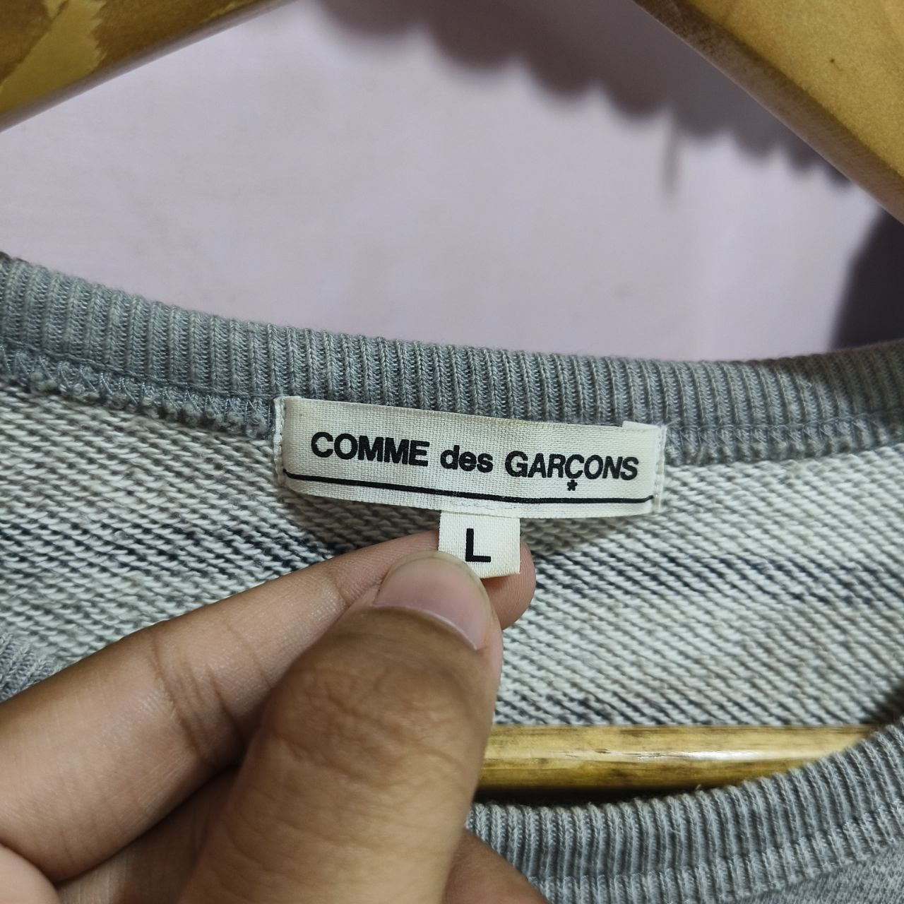Comme des Garcons COMME des GARÇONS Striped Pullover Sweatshirt Size US L / EU 52-54 / 3 - 2 Thumbnail