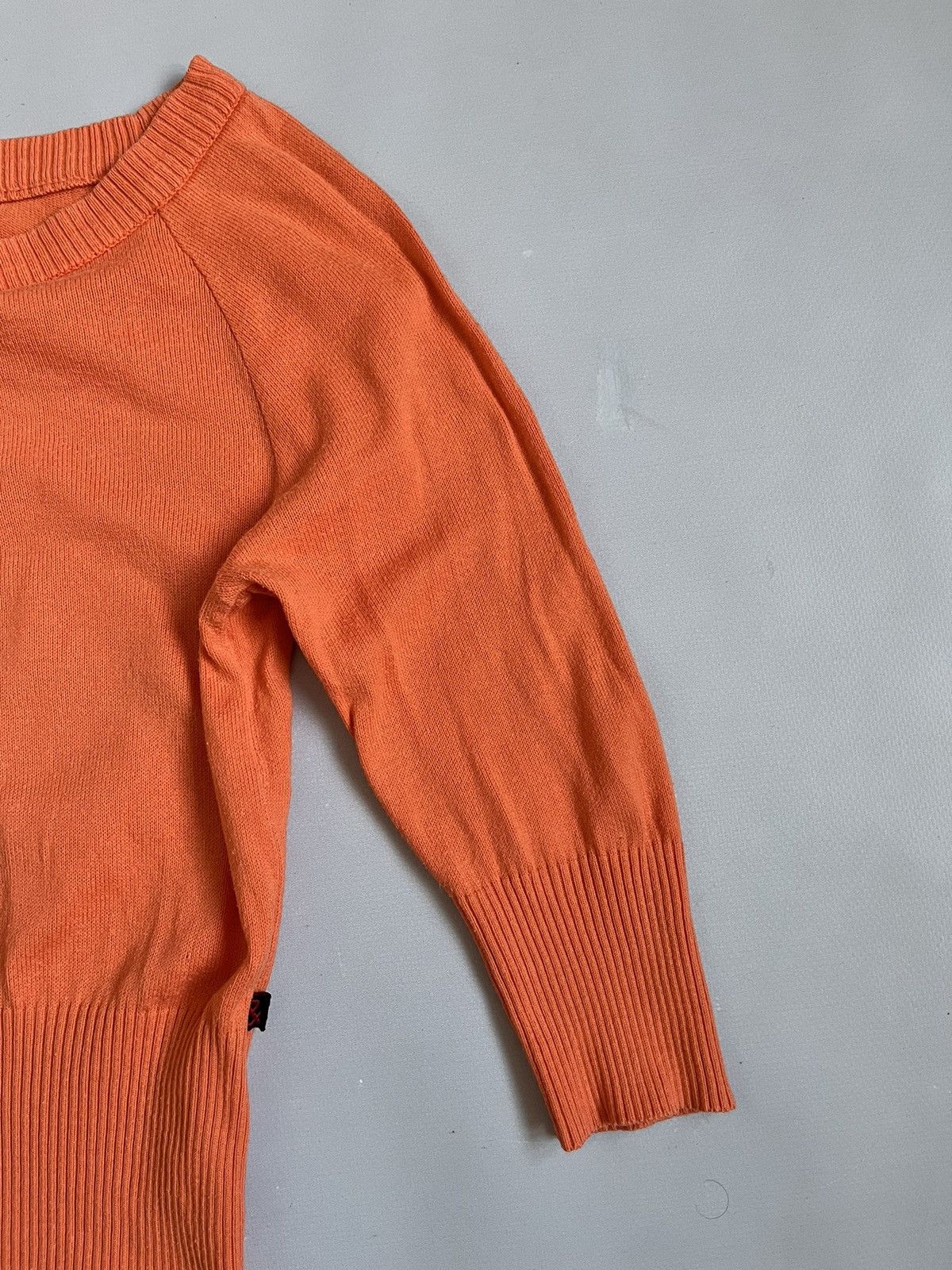 Dolce & Gabbana Vintage Y2K Dolce & Gabbana Orange Knit Longsleeve T-shirt Size S / US 4 / IT 40 - 4 Thumbnail