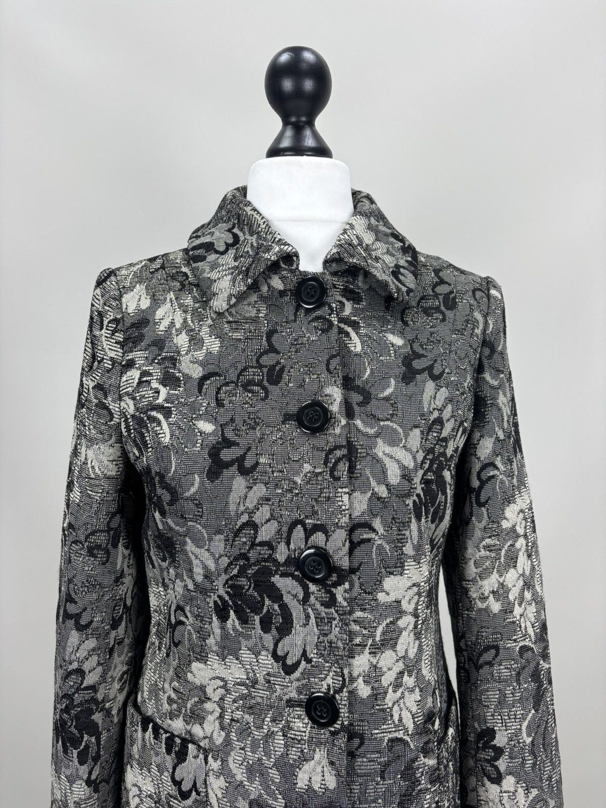 Laura Ashley Womens coat Laura Ashley Size 38 Color Black/Gray Size S / US 4 / IT 40 - 3 Thumbnail
