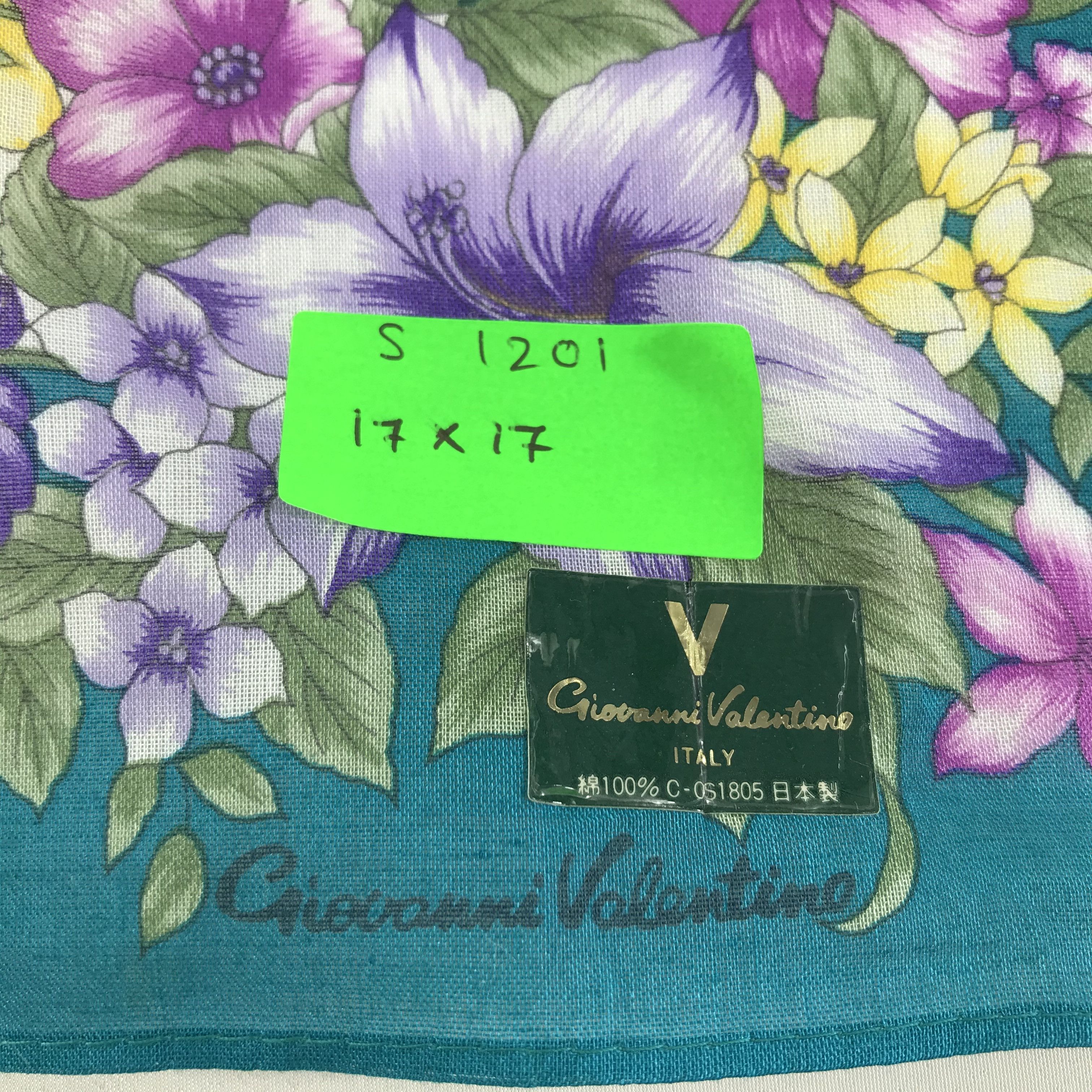 Giovanni Valentino × Vintage Giovanni Valentino Bandana / Handkerchief/Neckerchief -S1201 Size ONE SIZE - 5 Thumbnail