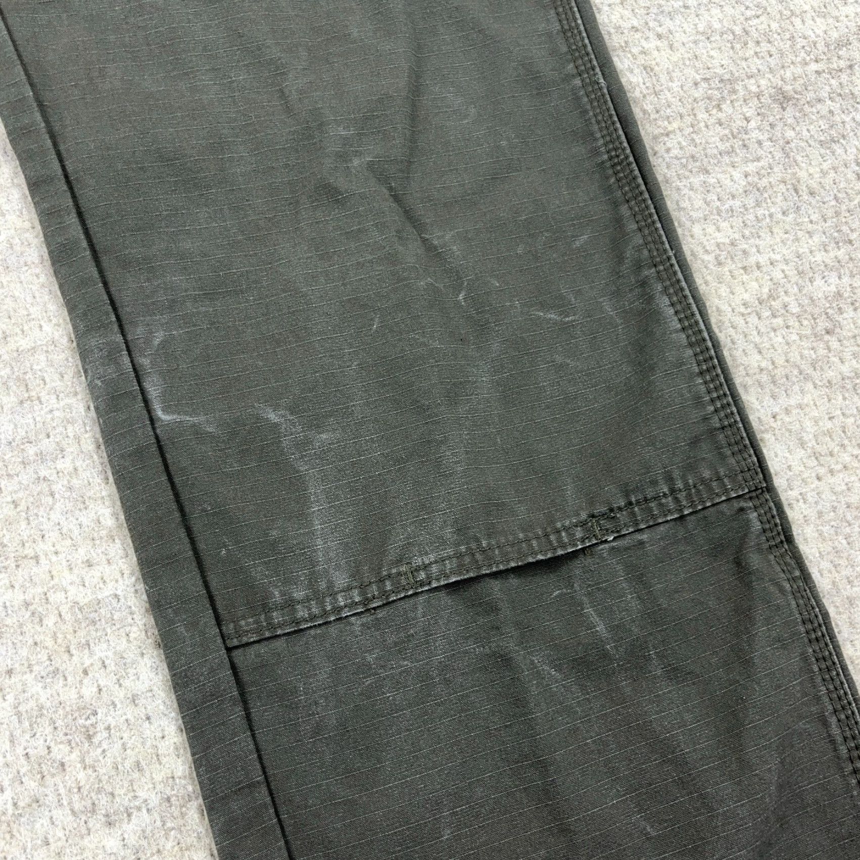 Wrangler Wrangler RIGGS Cargo Pants Men 38x34 Green Canvas Relaxed Fit Carpenter Y2K Size US 38 / EU 54 - 7 Thumbnail