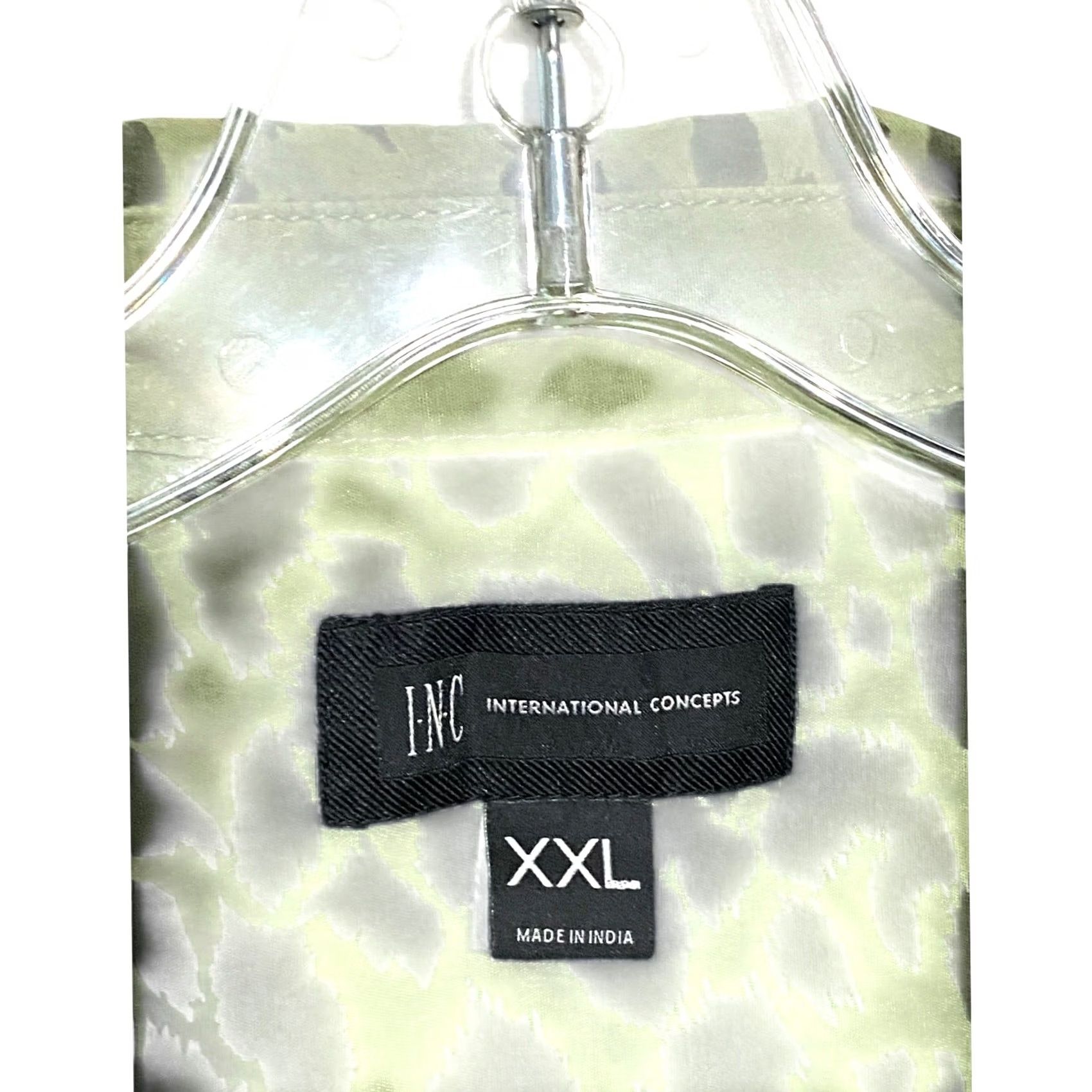Vintage VINTAGE I.N.C. Green Animal Print Button Shirt Men 2XL Short Sleeve Grunge Punk Ombre Pocket Button Shirt Mens XXLPark Urban edgy Size US XXL / EU 58 / 5 - 6 Thumbnail