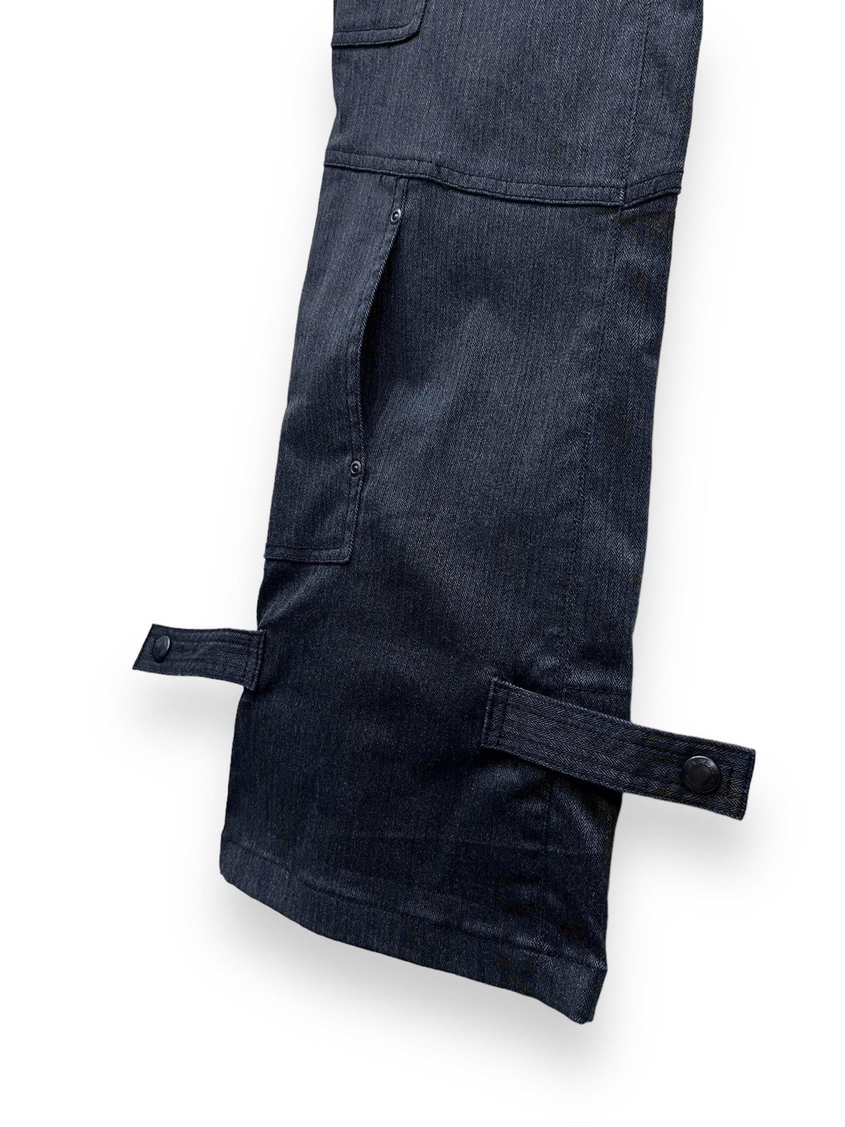 Tete Homme FYE🔥 90’s TETE HOMME Multipocket Bondage Flare Cargo Size US 30 / EU 46 - 10 Thumbnail