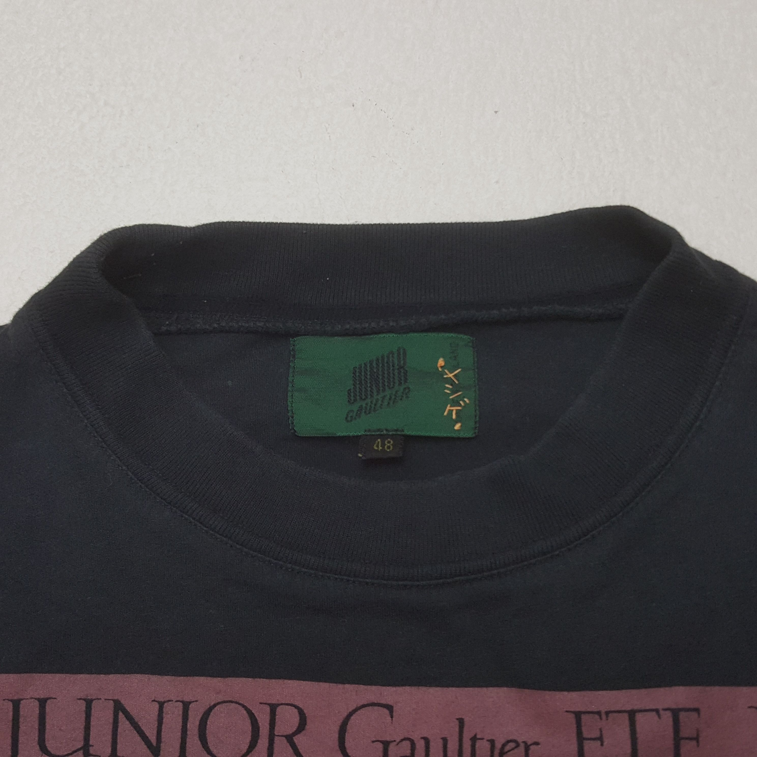 Jean Paul Gaultier × Vintage Vintage Junior Gaultier Ete MCMXC Jean Paul Gaultier Tshirt Size US L / EU 52-54 / 3 - 4 Thumbnail
