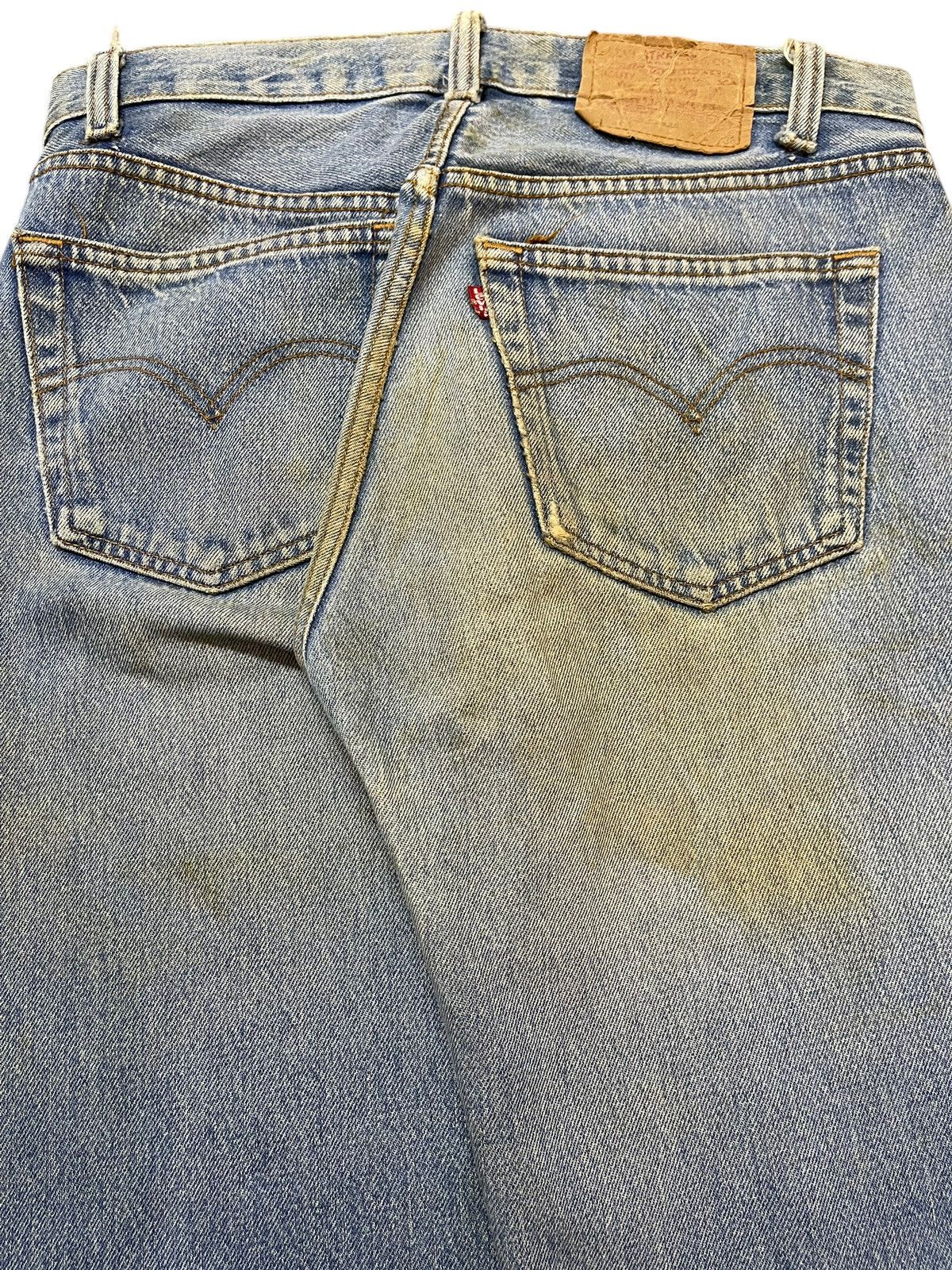 Levi's Vintage 80s Levis 501 Mud Wash Distress Style Jeans Size US 30 / EU 46 - 6 Thumbnail