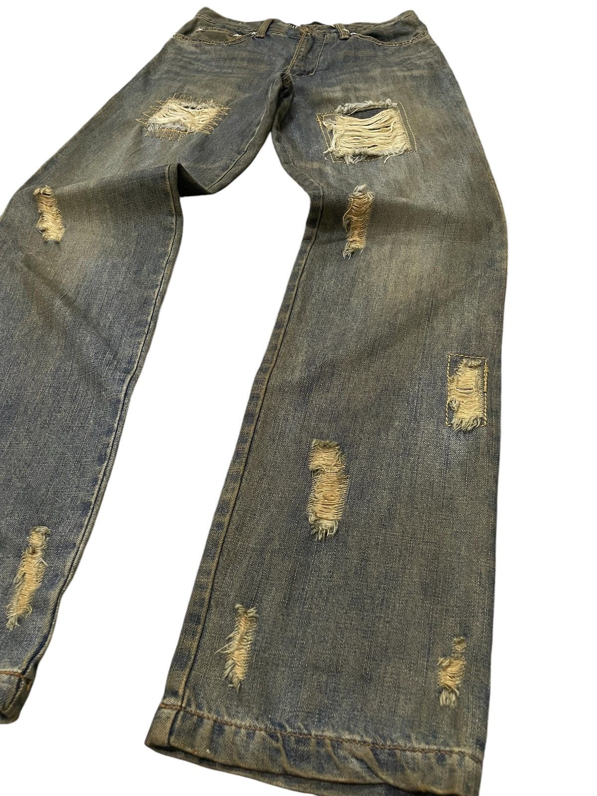 Hysteric Glamour × Japanese Brand × No Future No Future Japanese Punk Mud Wash Distressed Jeans Size US 29 - 12 Thumbnail