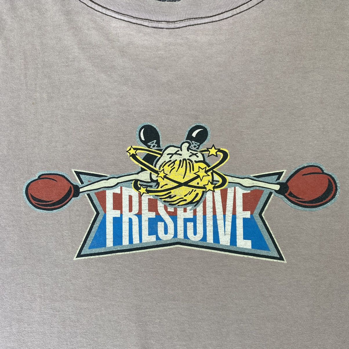 Vintage Vintage Rare Freshjive 90s Spell out Boxing Cartoon T shirt Size US L / EU 52-54 / 3 - 9 Thumbnail