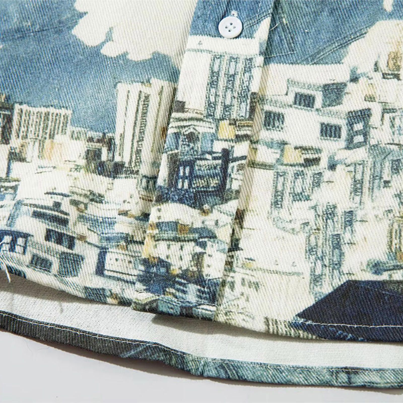 Japanese Brand Cyberpunk City Sky Long Sleeve Shirt Size US M / EU 48-50 / 2 - 4 Thumbnail