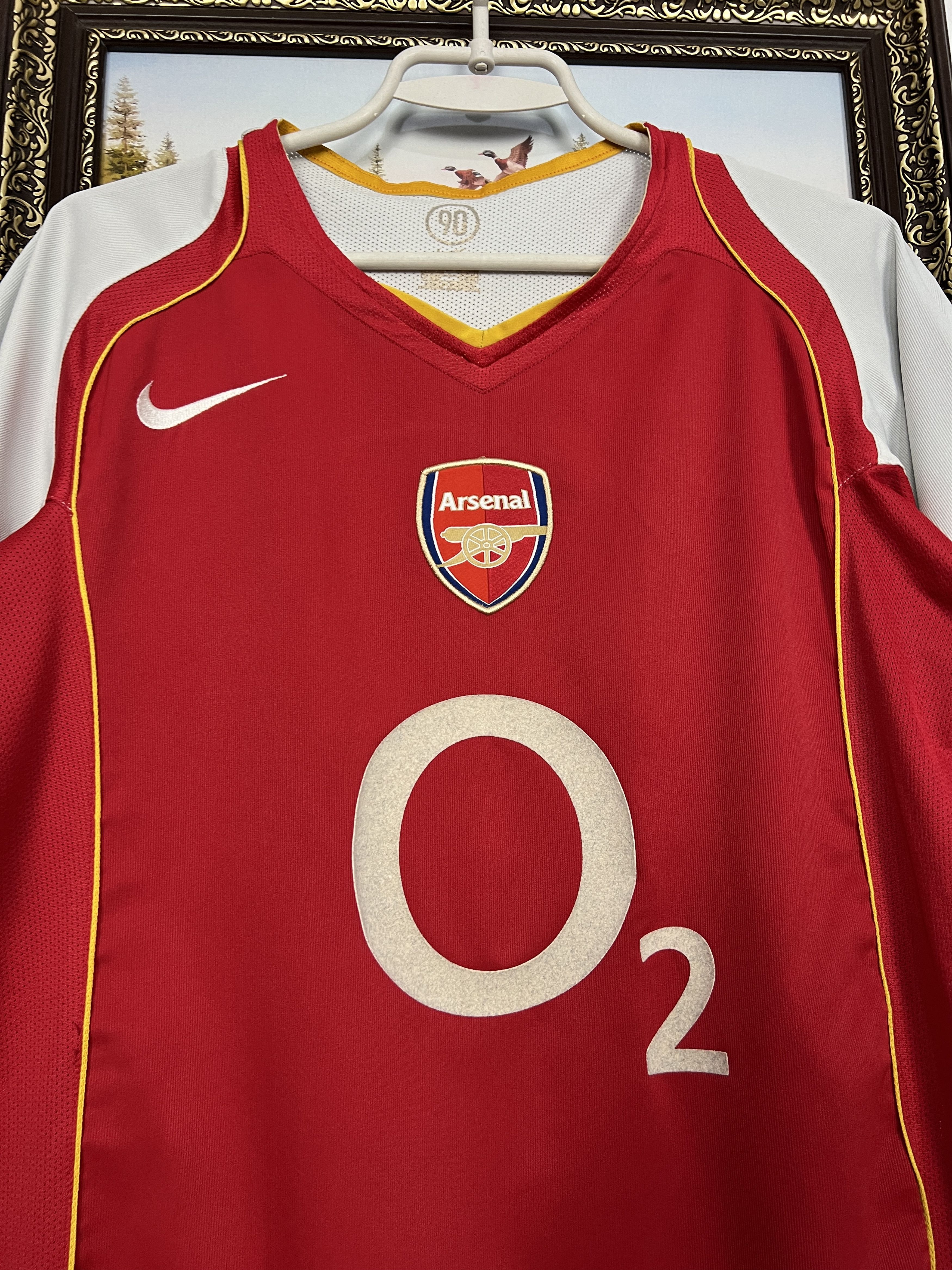 Nike Arsenal Home football shirt 2004 Soccer Jersey Rare Trikot Size US M / EU 48-50 / 2 - 3 Thumbnail