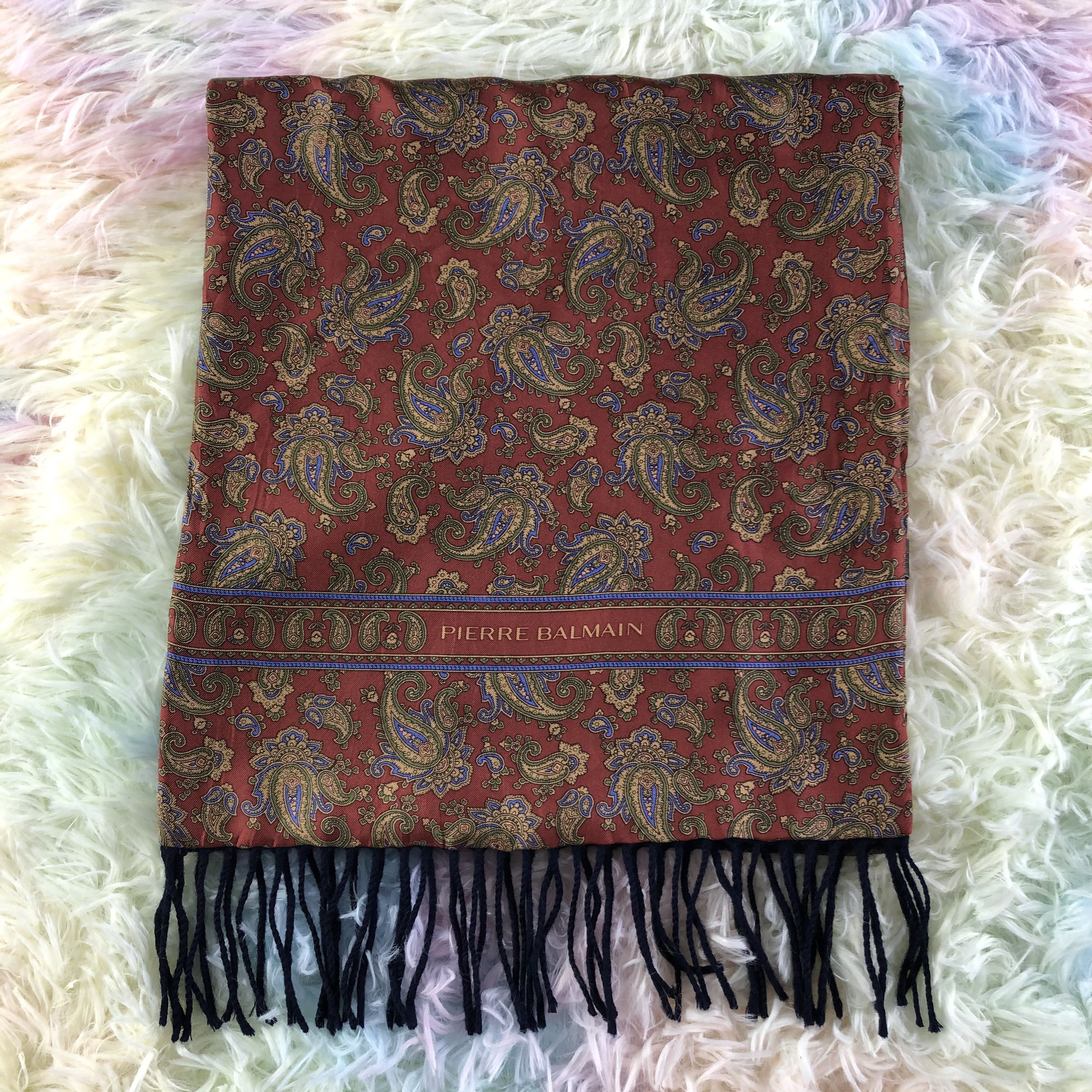 Vintage Pierre Balmain Scarf / Muffler / Neckwear - KM112 Size ONE SIZE - 2 Thumbnail