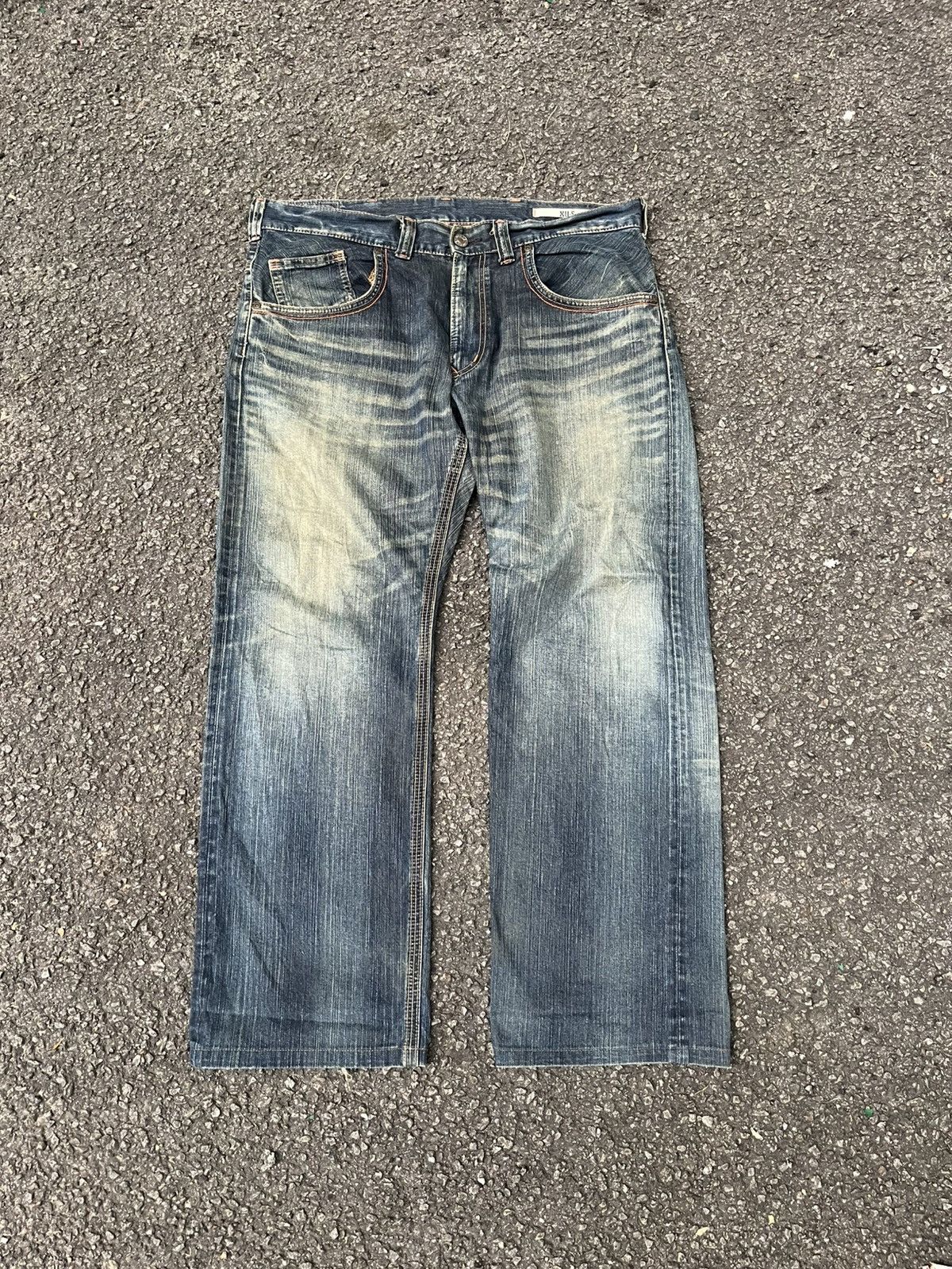 Japanese Brand Vintage Edwin XV-S Rusty Faded Distressed Denim Jean Size 38 Size US 38 / EU 54 - 1 Thumbnail