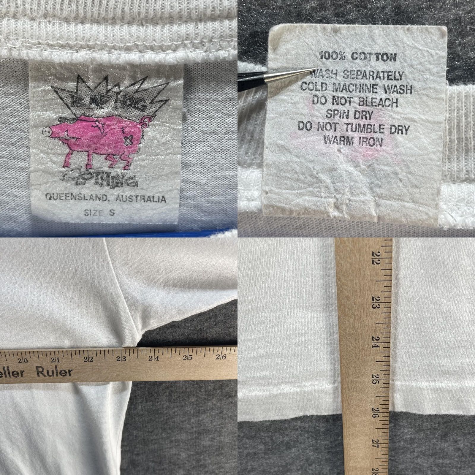 Vintage VTG Single Stitch Cairns Australia Crocodile Trust Me Shirt Mens Small White Size US S / EU 44-46 / 1 - 8 Thumbnail