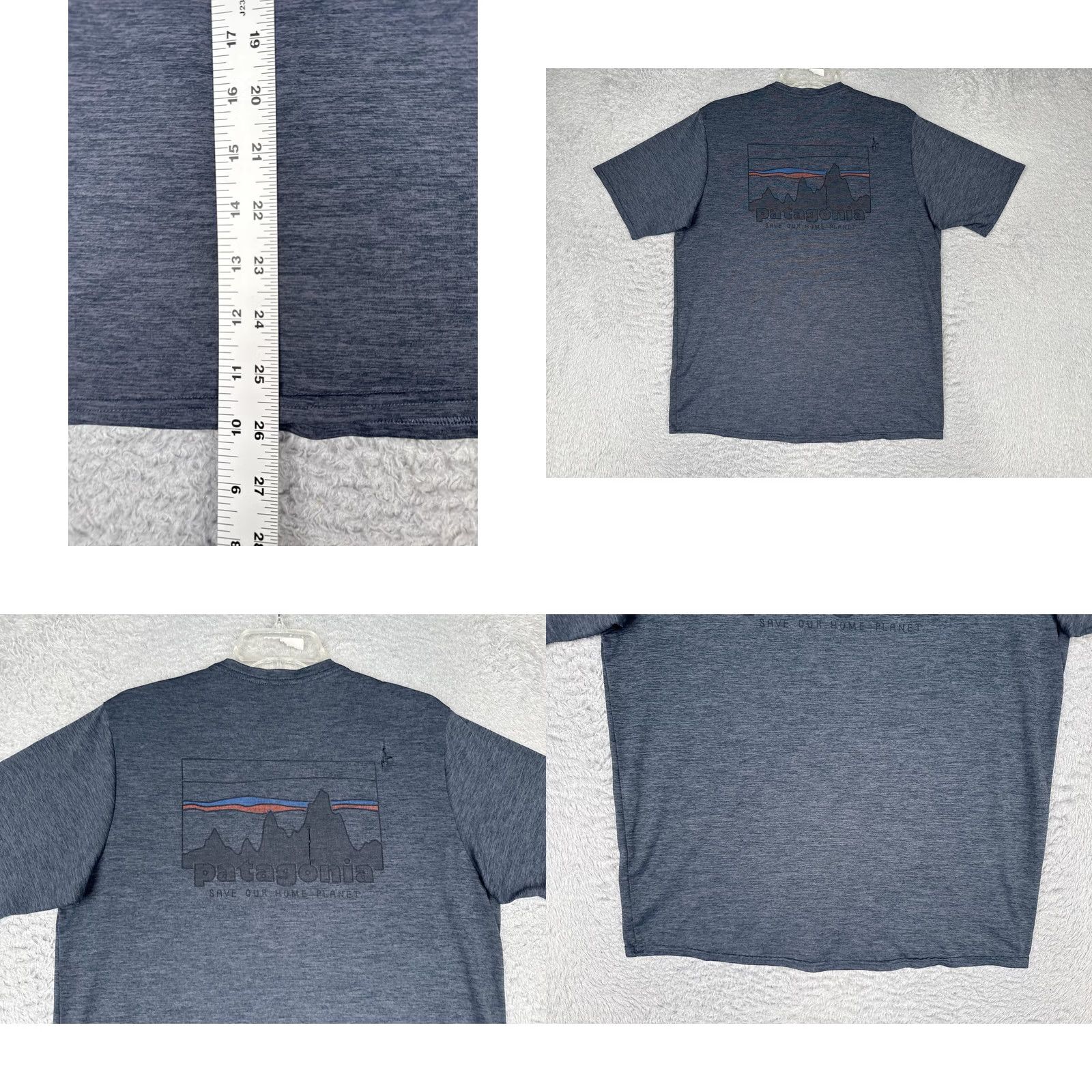 Patagonia Patagonia Shirt Mens Medium Gray Crew Neck Short Sleeve Save Our Home Planet Tee Size US M / EU 48-50 / 2 - 9 Thumbnail