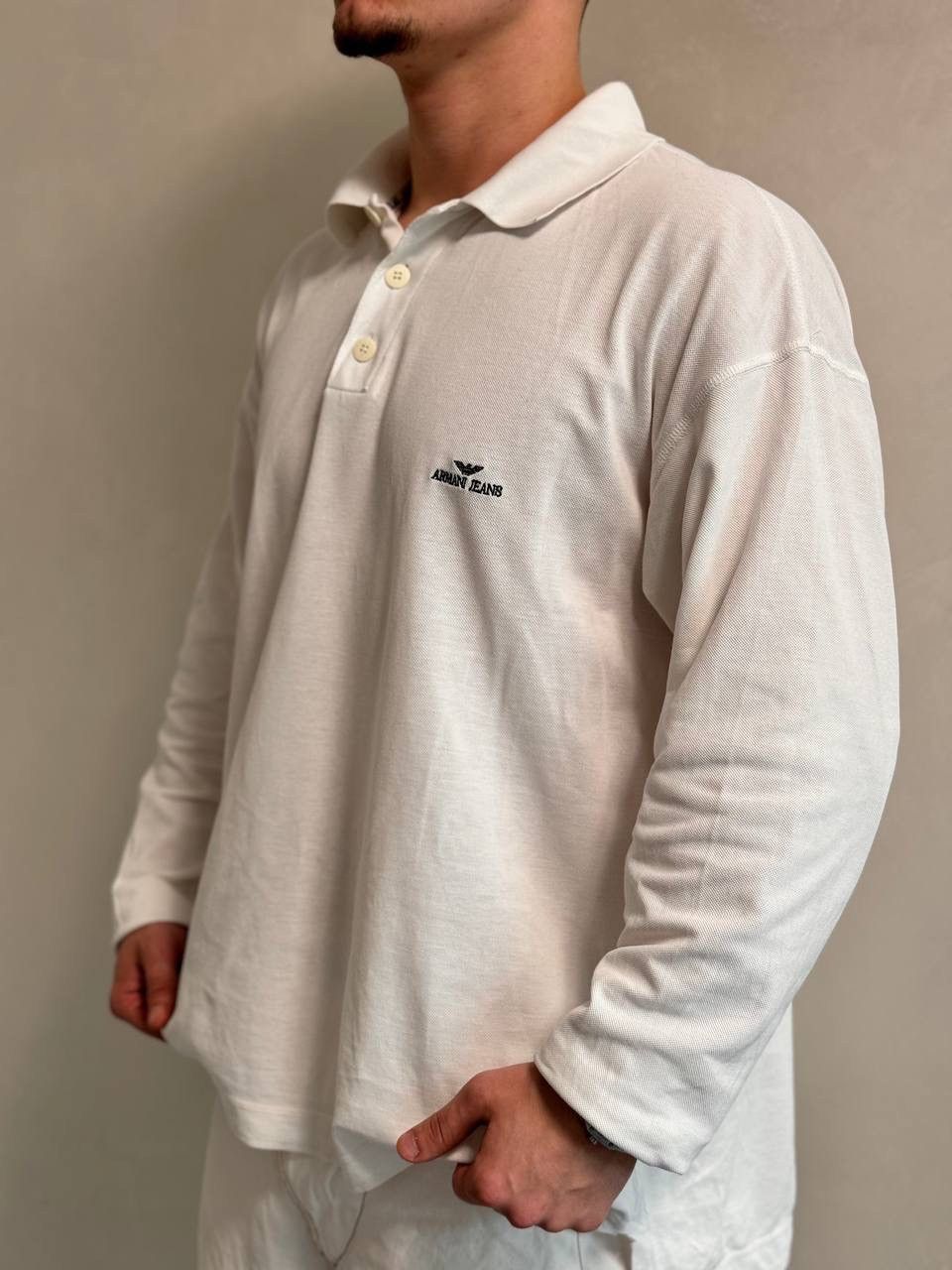 Armani × Vintage ARMANI Sweater Longsleeve Knit Pullover Jumper Regby Size US XL / EU 56 / 4 - 1 Thumbnail