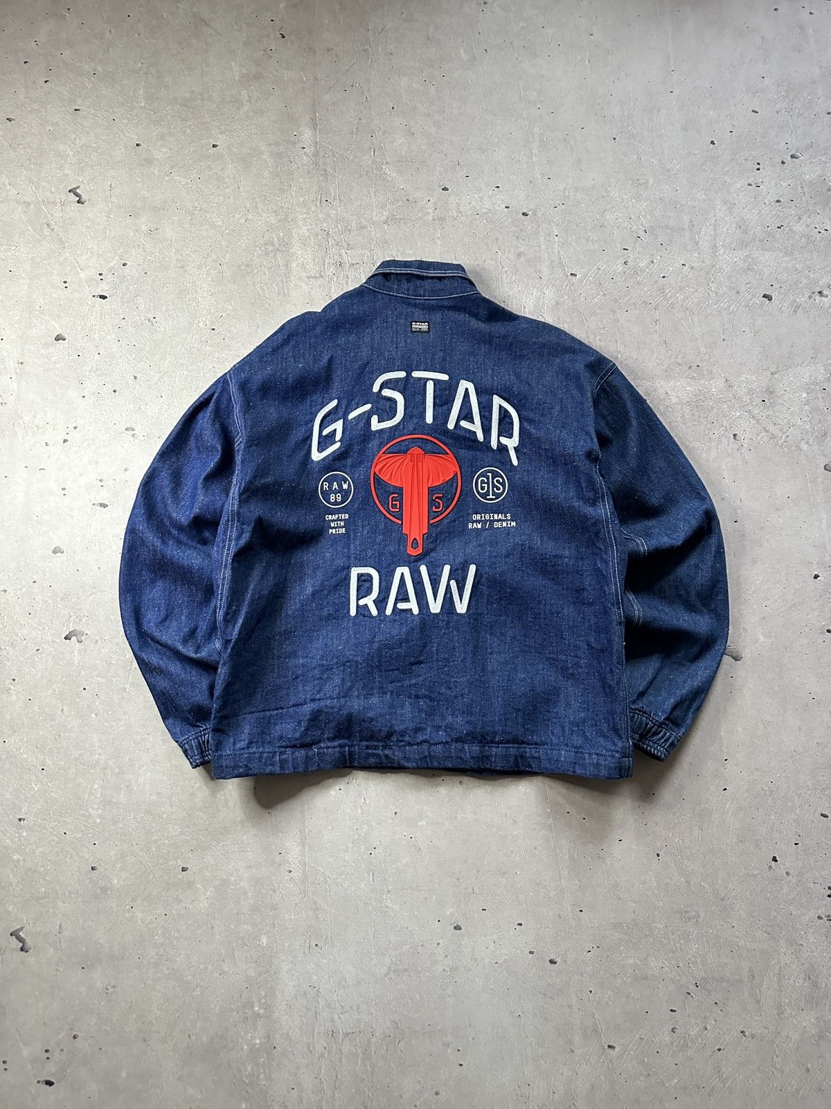 G-Star G Star Raw Embroidered Denim Jacket E Coach Size US L / EU 52-54 / 3 - 10 Thumbnail