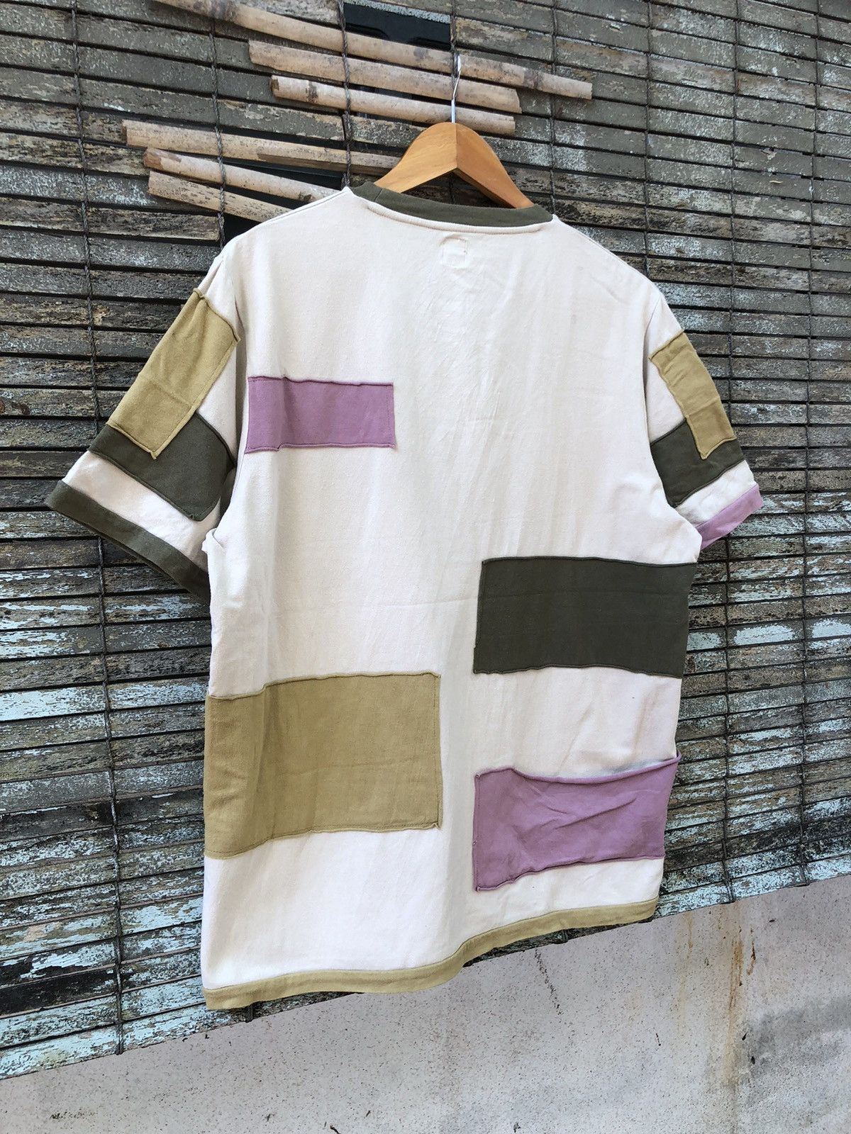 Japanese Brand × Vintage Japanese Brand Dip Co.jp Issey Miyake Patchwork Style Tshirt Size US L / EU 52-54 / 3 - 10 Thumbnail