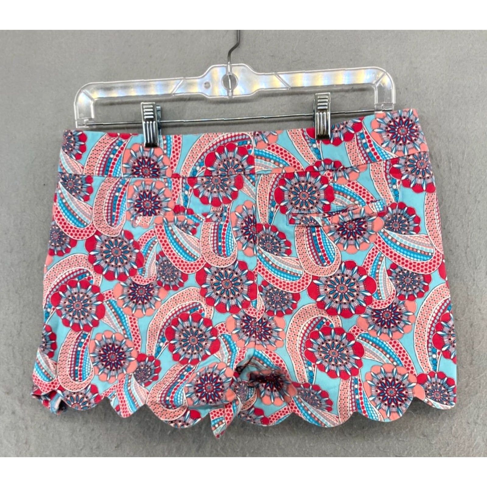 Vintage Womens Boho Shorts Blue Scallop Leg Crown Ivy 6 Size 28" / US 6 / IT 42 - 7 Thumbnail