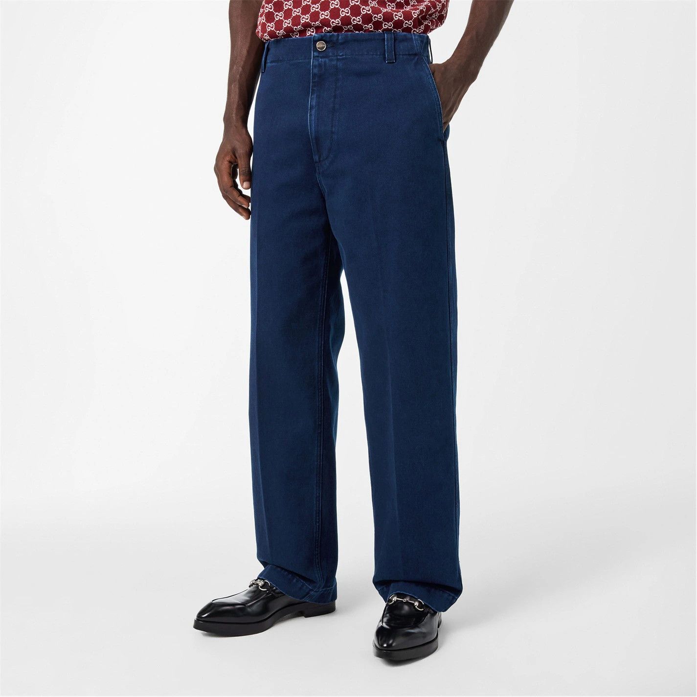Gucci o1g2r1mq0426 Straight Leg Jeans in Blue Size US 34 / EU 50 - 3 Thumbnail