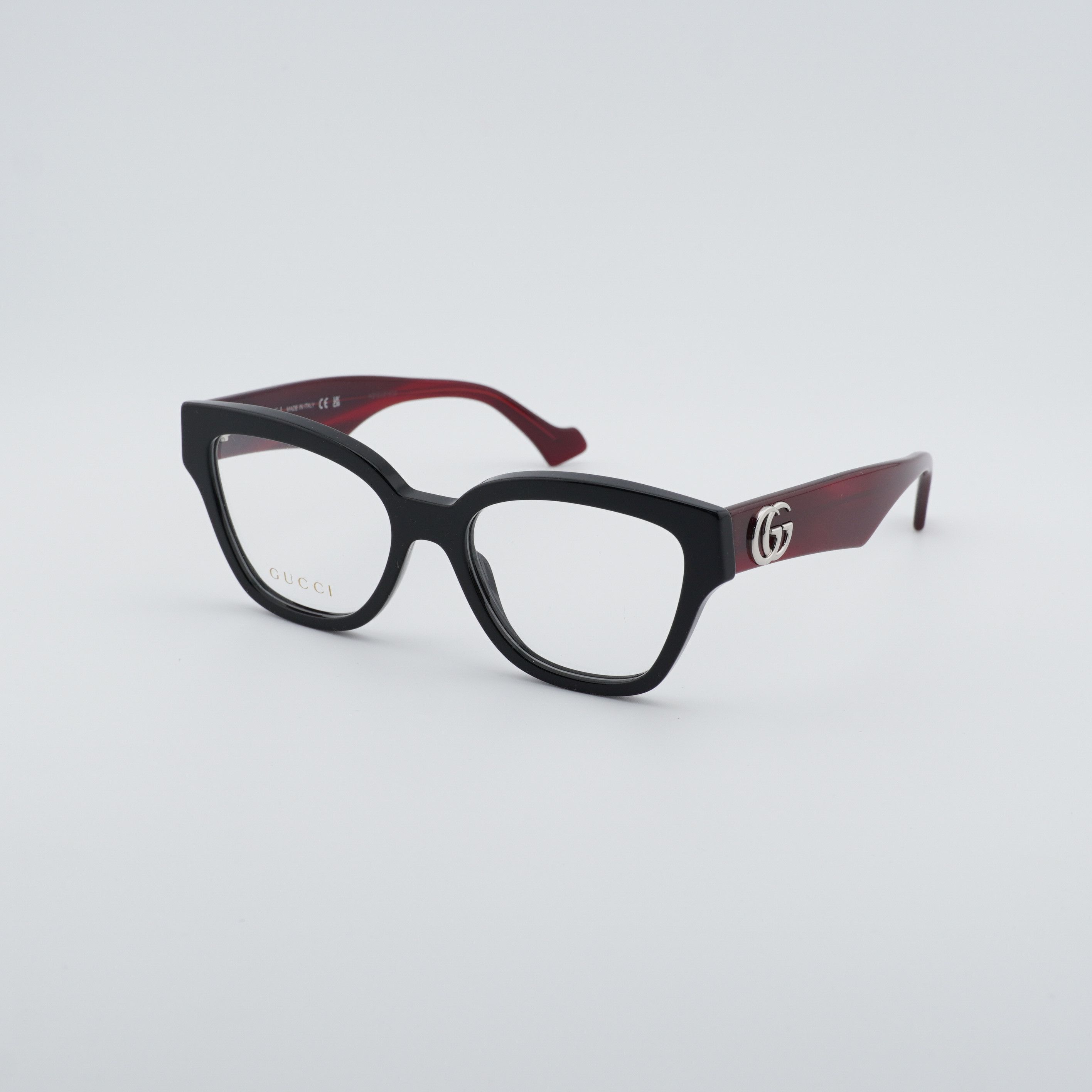 Gucci Gucci GG1424O 013 Eyeglasses Black / Red 54mm Cat Eye Frame Size ONE SIZE - 11 Thumbnail