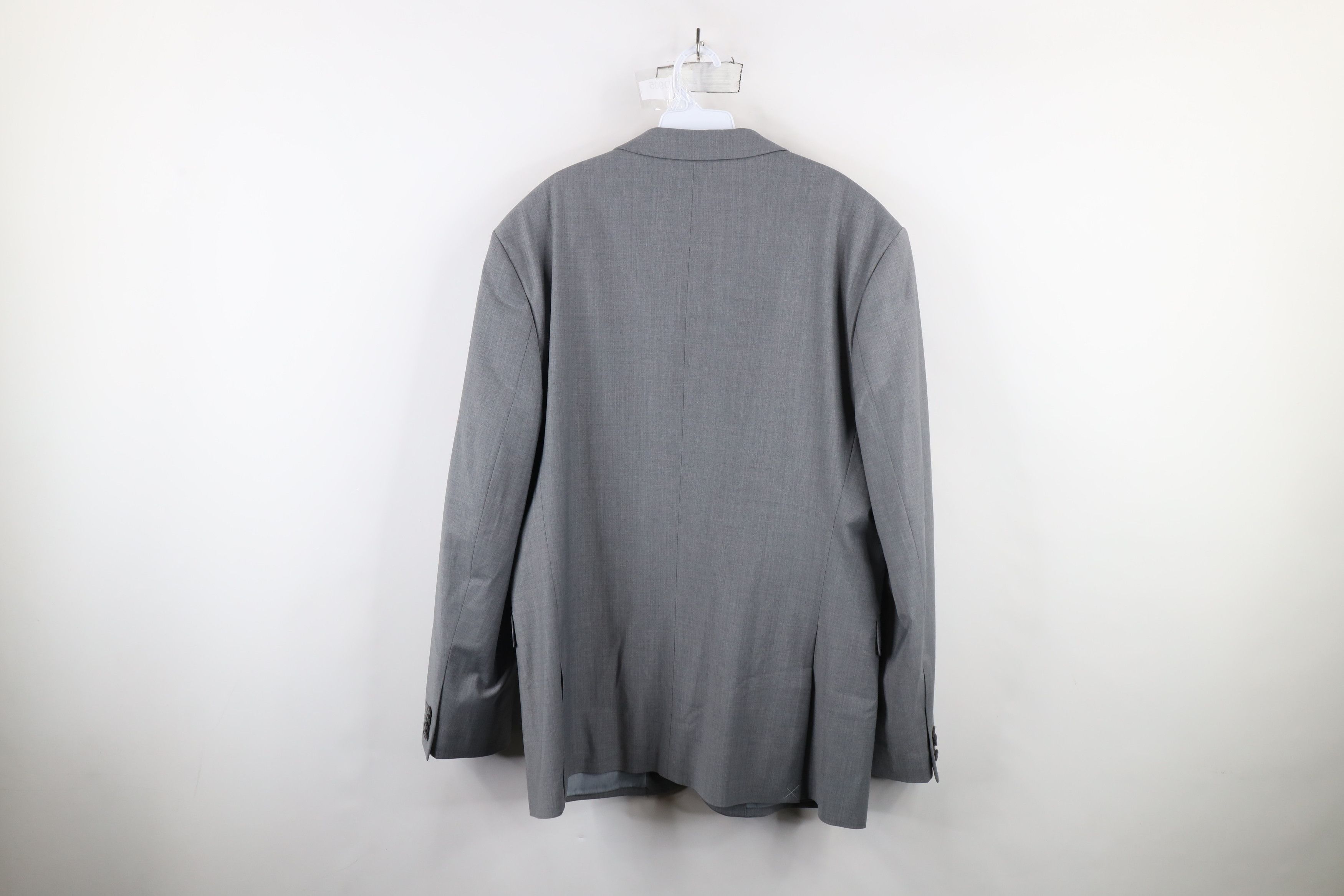 Express × Vintage Express Stretch+ Chambray 2 Button Suit Coat Jacket Gray Size US XXL / EU 58 / 5 - 13 Thumbnail