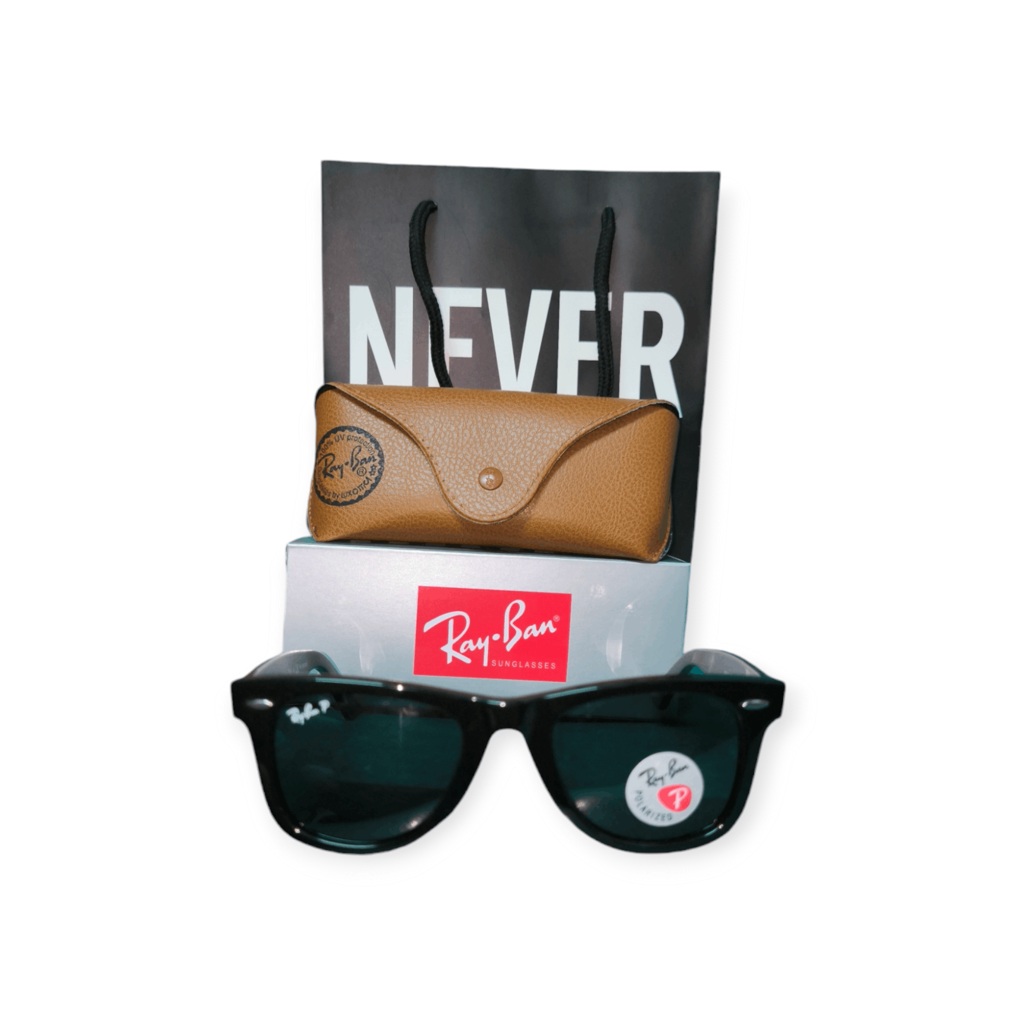 RayBan Wayfarer Blue Lens Polarized Size ONE SIZE - 2 Thumbnail