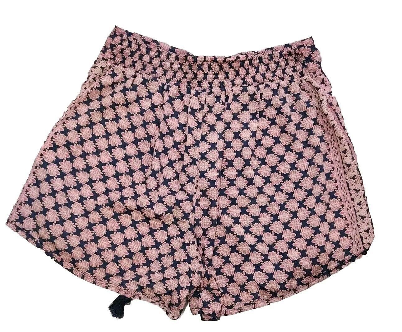 Designer Earthbound Trading Shorts Large Boho Hippie Drawstring Silky Size 36" / US 14 / IT 50 - 2 Thumbnail