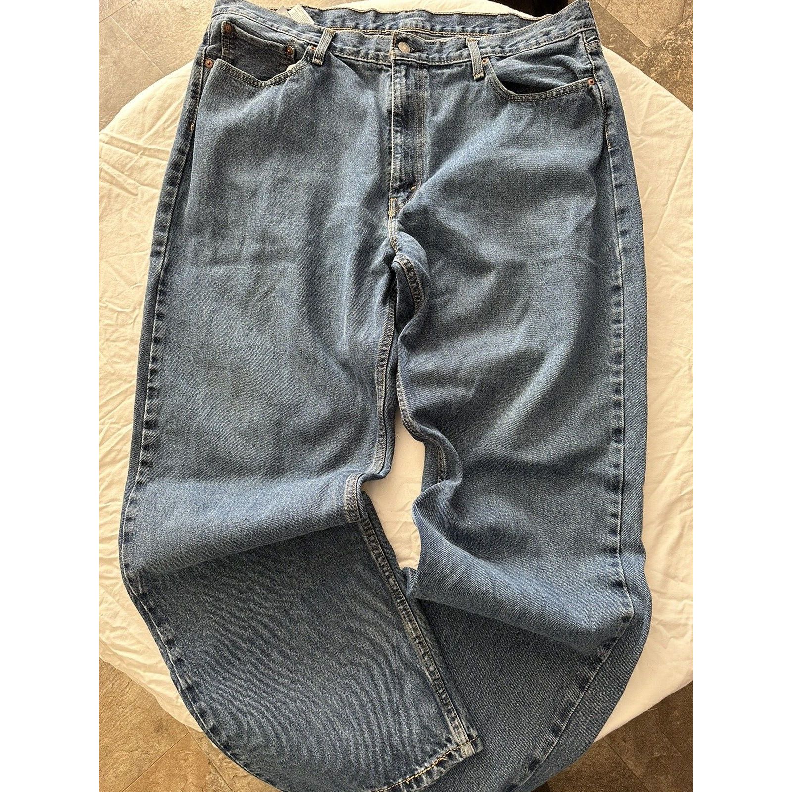 Levi's LEVIS 550 relaxed, 42x32 Dark Blue Wash, Cotton 2019 *CLEAN Size 42" / US 20 - 11 Thumbnail