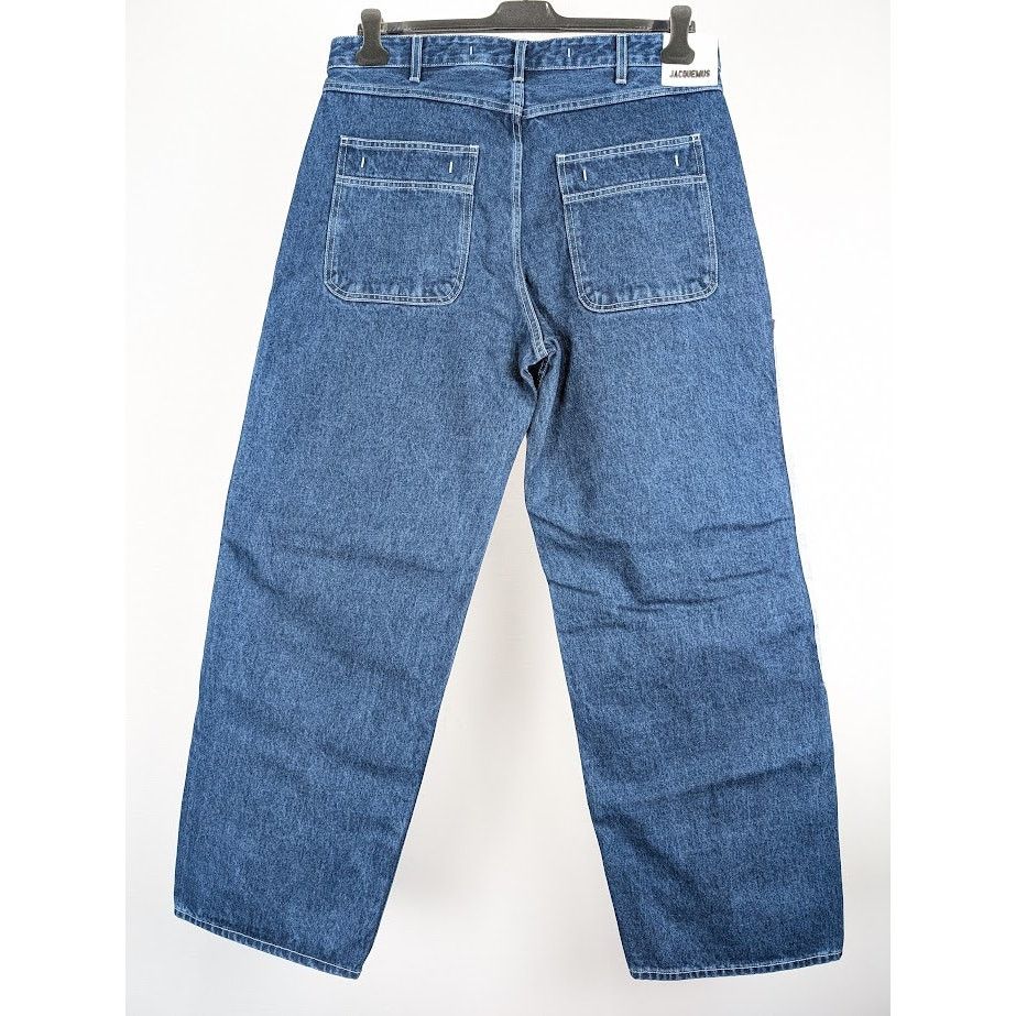 Jacquemus o1rshd1 Le Denim Fleurs in Print Blue Flowers Size US 34 / EU 50 - 13 Thumbnail