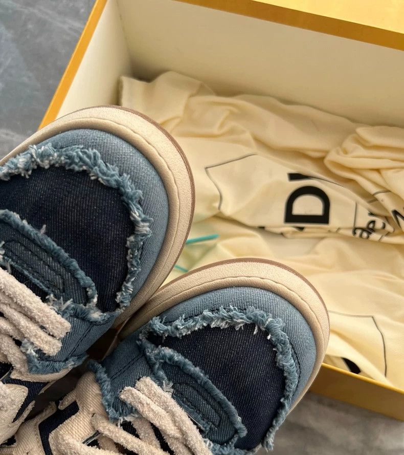 Fendi FENDI Cowboy blue casual shoes Size US 8 / EU 41 - 6 Thumbnail