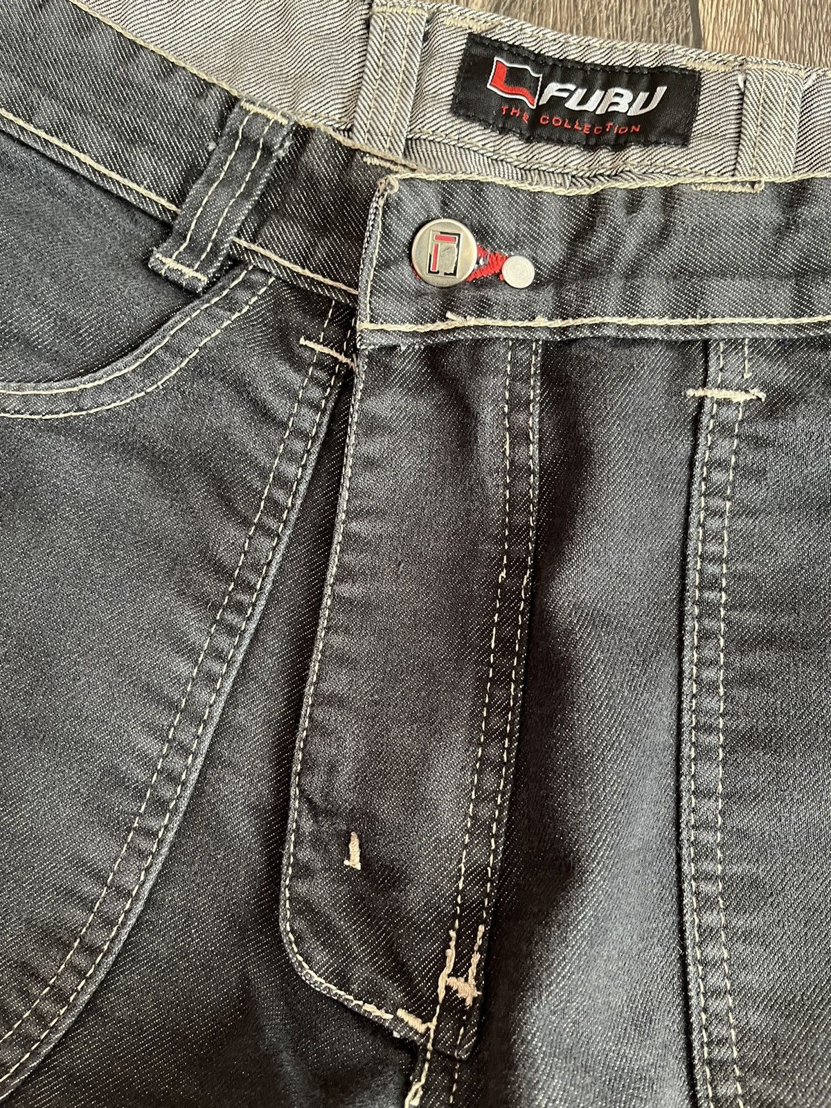 Fubu Vintage Fubu Logo Carpenter Baggy Reversible Denim Jeans Size US 30 / EU 46 - 6 Thumbnail