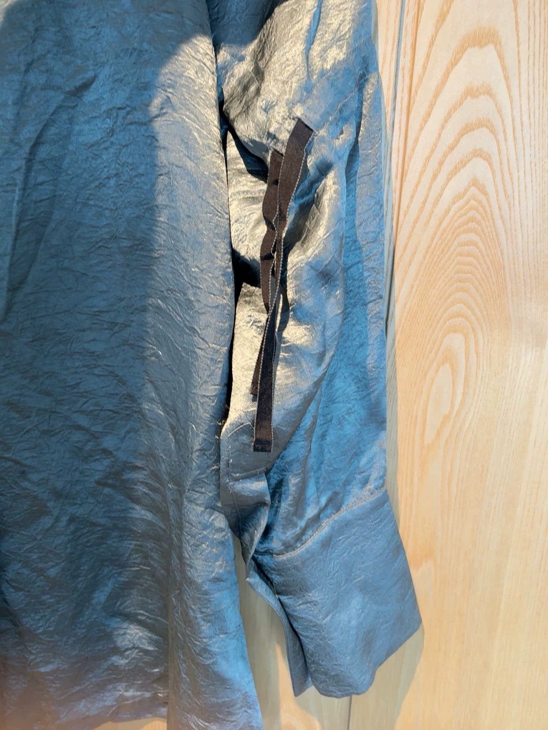 Ann Demeulemeester Ann Demeulemeester Gray-Blue Silk LS M Shirt Size XS / US 0-2 / IT 36-38 - 7 Thumbnail