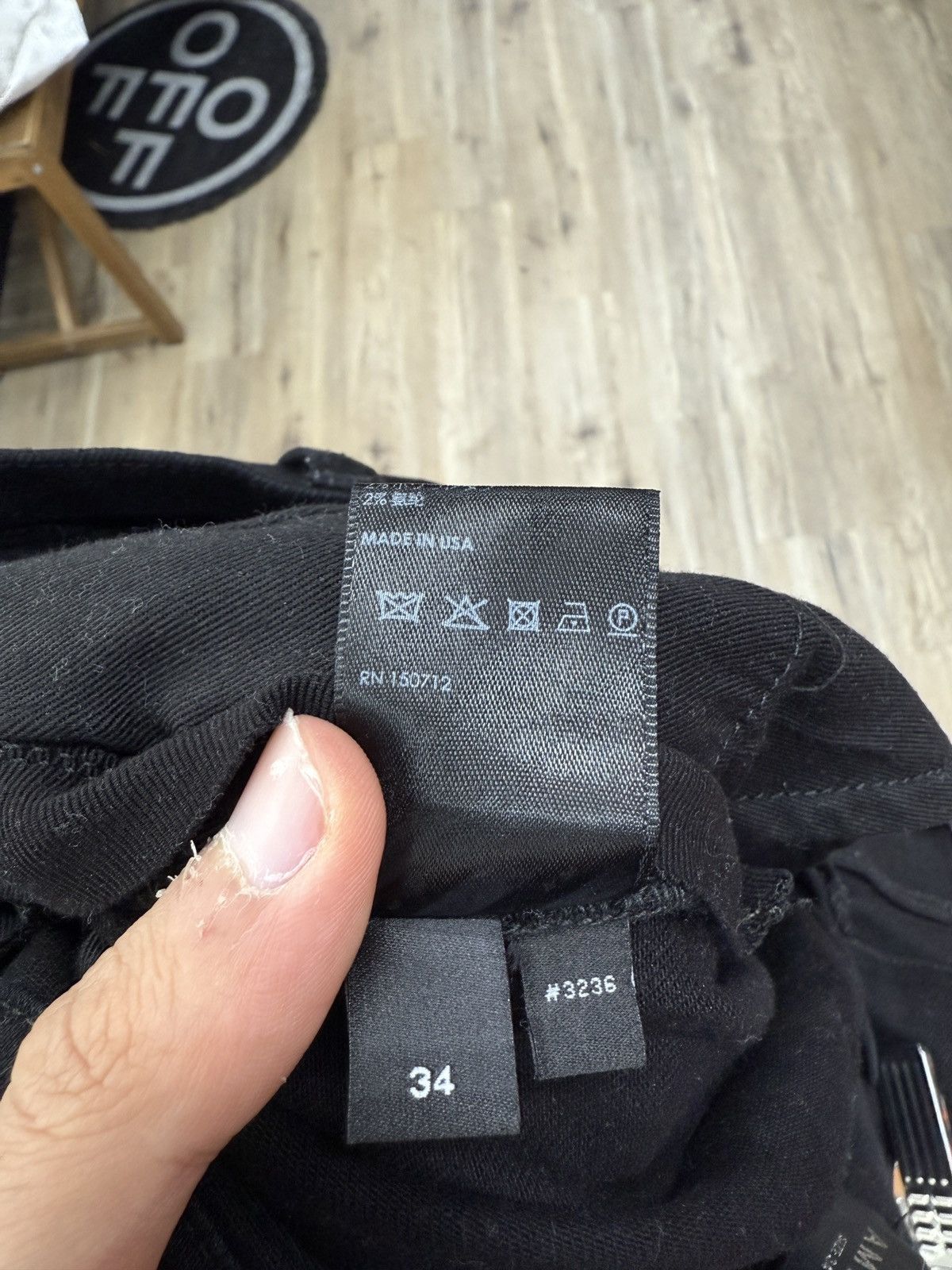 Amiri Amiri Black M Logo Denim Jeans Size US 34 / EU 50 - 12 Thumbnail