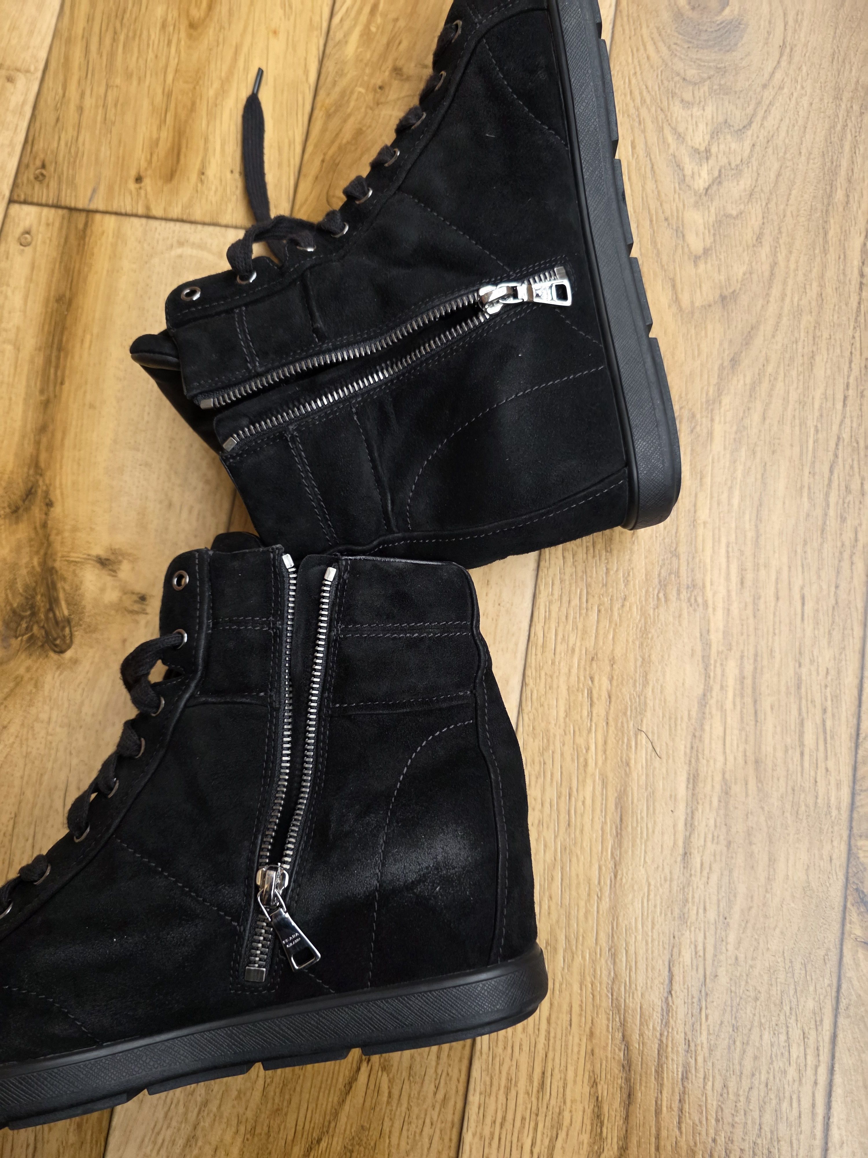 Prada Prada Sport Wedge Suede Boots Size US 10 / IT 40 - 8 Thumbnail