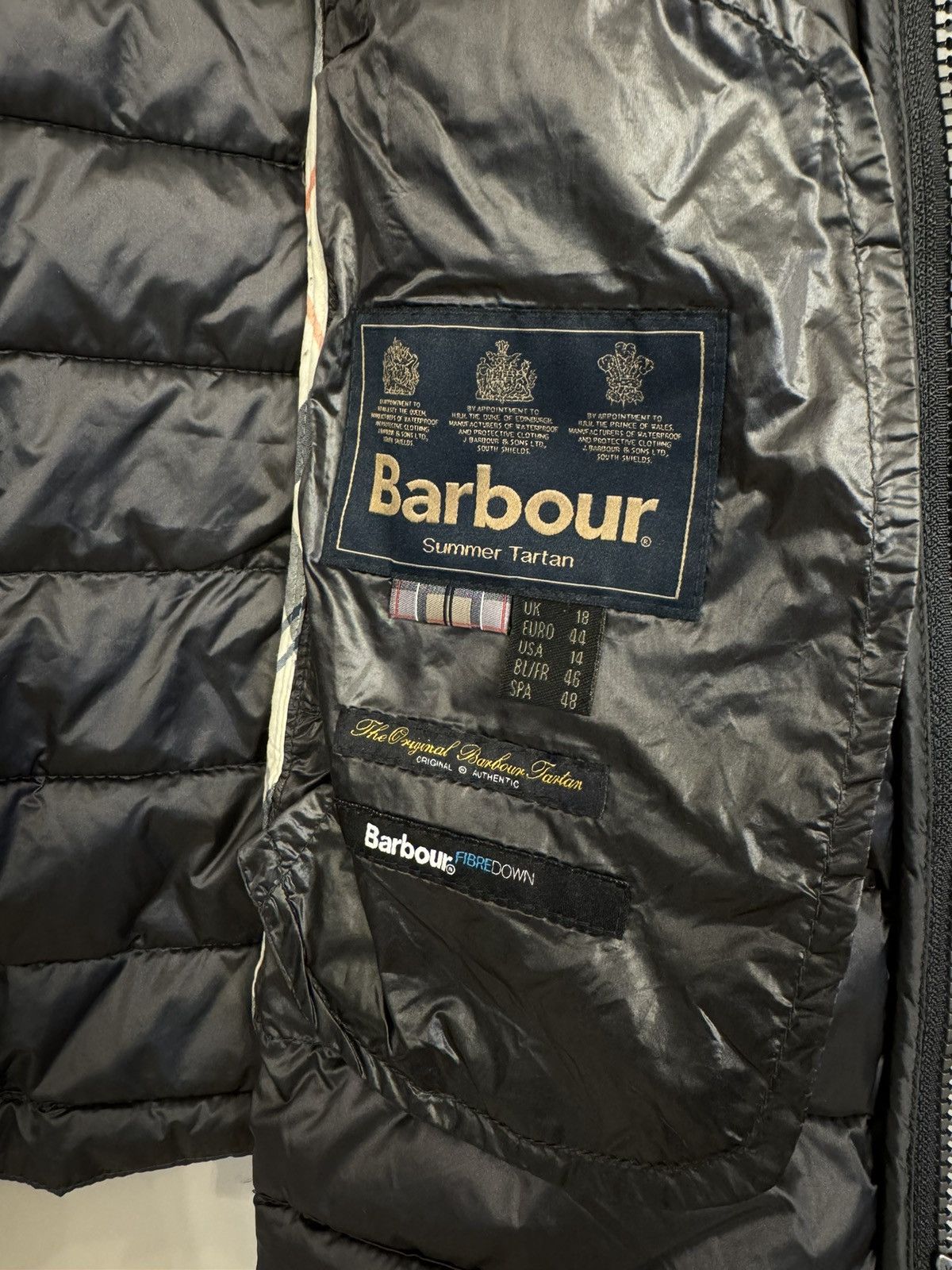 Barbour Barbour Summer Tartan Fibre Down Puffer Jacket Women's Size XL / US 12-14 / IT 48-50 - 10 Thumbnail