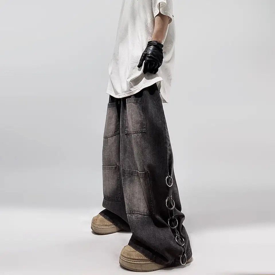 Denime × Vintage American Style Oversized Pocket Retro Baggy Jeans Size US 30 / EU 46 - 1 Thumbnail