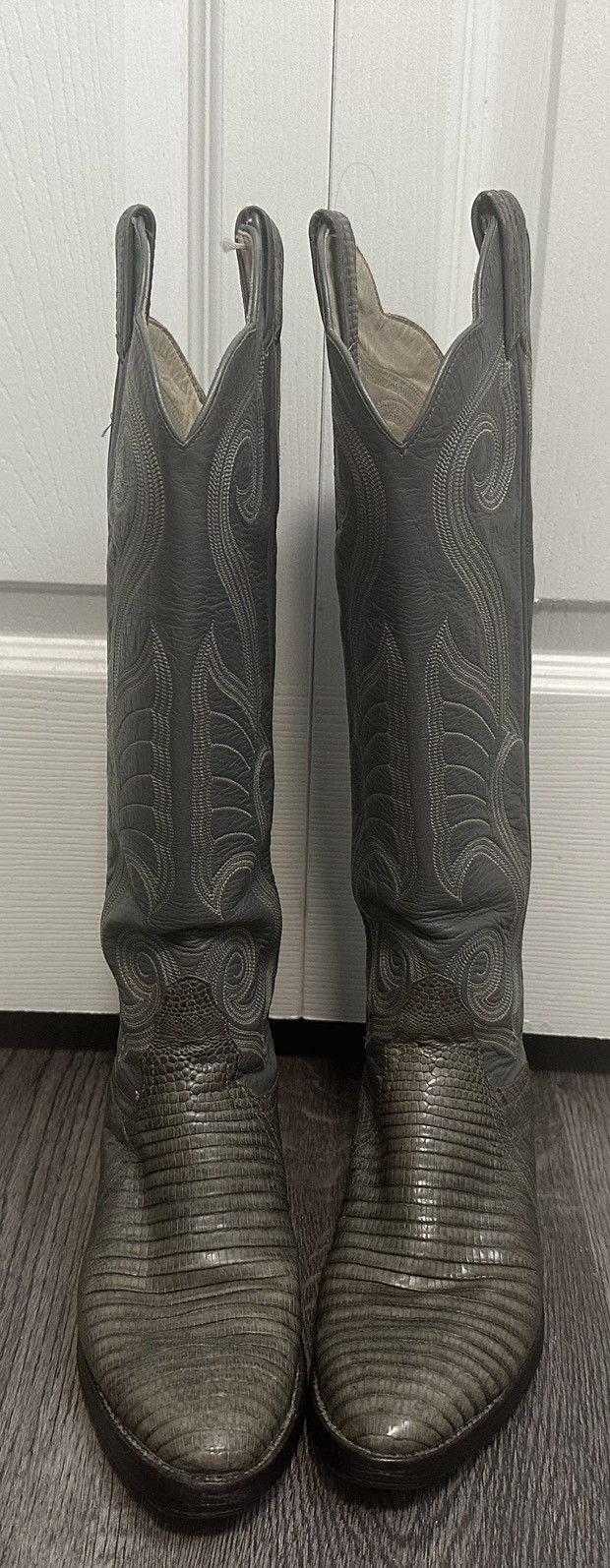 Larry Mahan Vintage Exotic Leather Larry Mahans Size US 7.5 / IT 37.5 - 2 Thumbnail