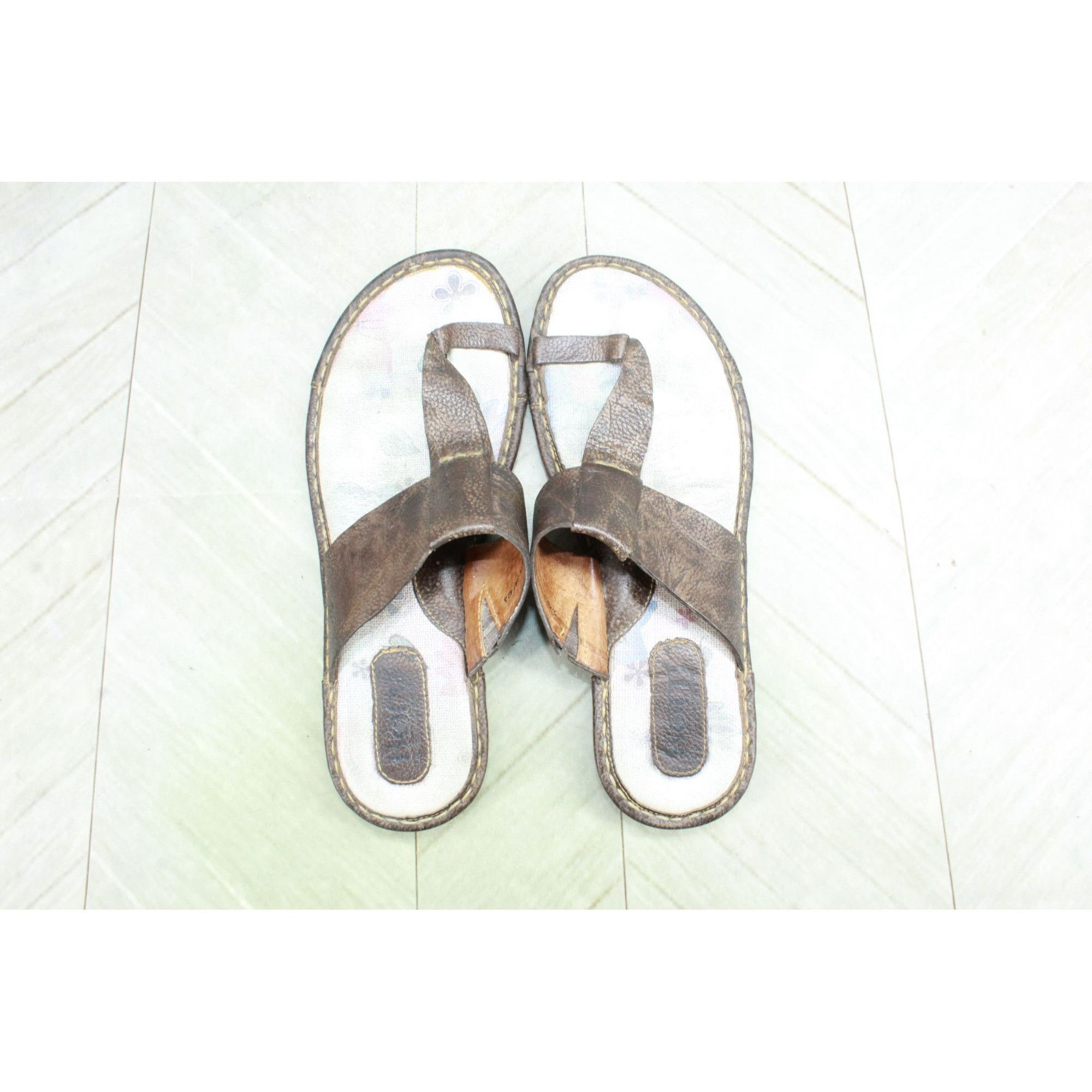 Born Born Maja Women's Leather Steel Shank Flat Sandals Size US 9 / IT 39 - 7 Thumbnail