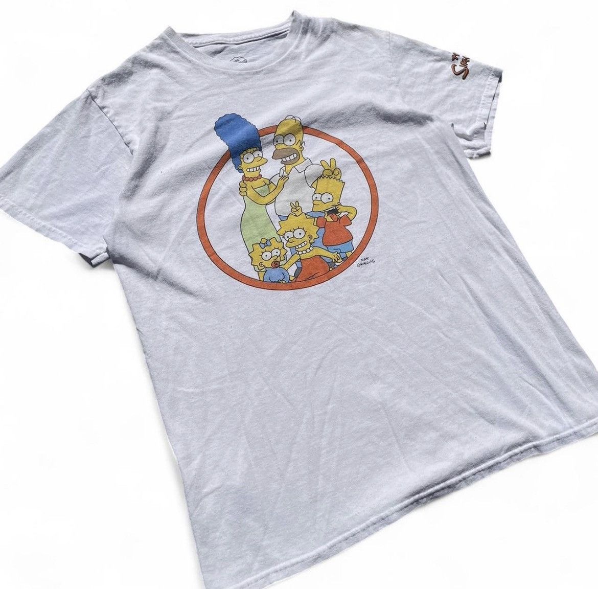 Vintage Vintage Single Stitch “The Simpsons” family white tee Size S / US 4 / IT 40 - 1 Thumbnail