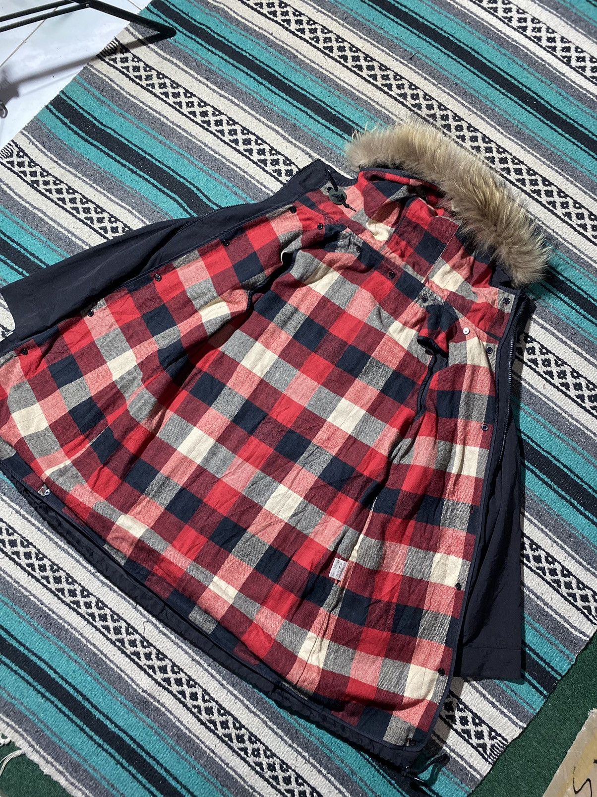 If Six Was Nine × Japanese Brand × Le Grande Bleu (L.G.B.) 2000s - Ships Fur Faux Parka Jacket Size US S / EU 44-46 / 1 - 6 Thumbnail
