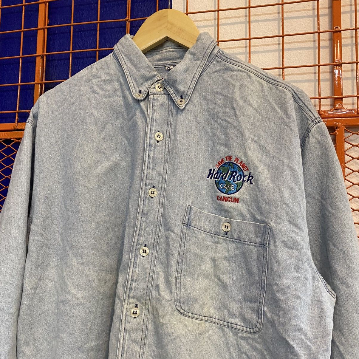 Hard Rock Cafe Vintage Hard Rock Cafe Cancun Shirt Jeans Embroidery Size US M / EU 48-50 / 2 - 6 Thumbnail