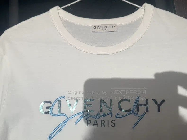 Givenchy Givenchy Classic White Letter Logo Short Sleeve T-Shirt (S Size US M / EU 48-50 / 2 - 3 Thumbnail