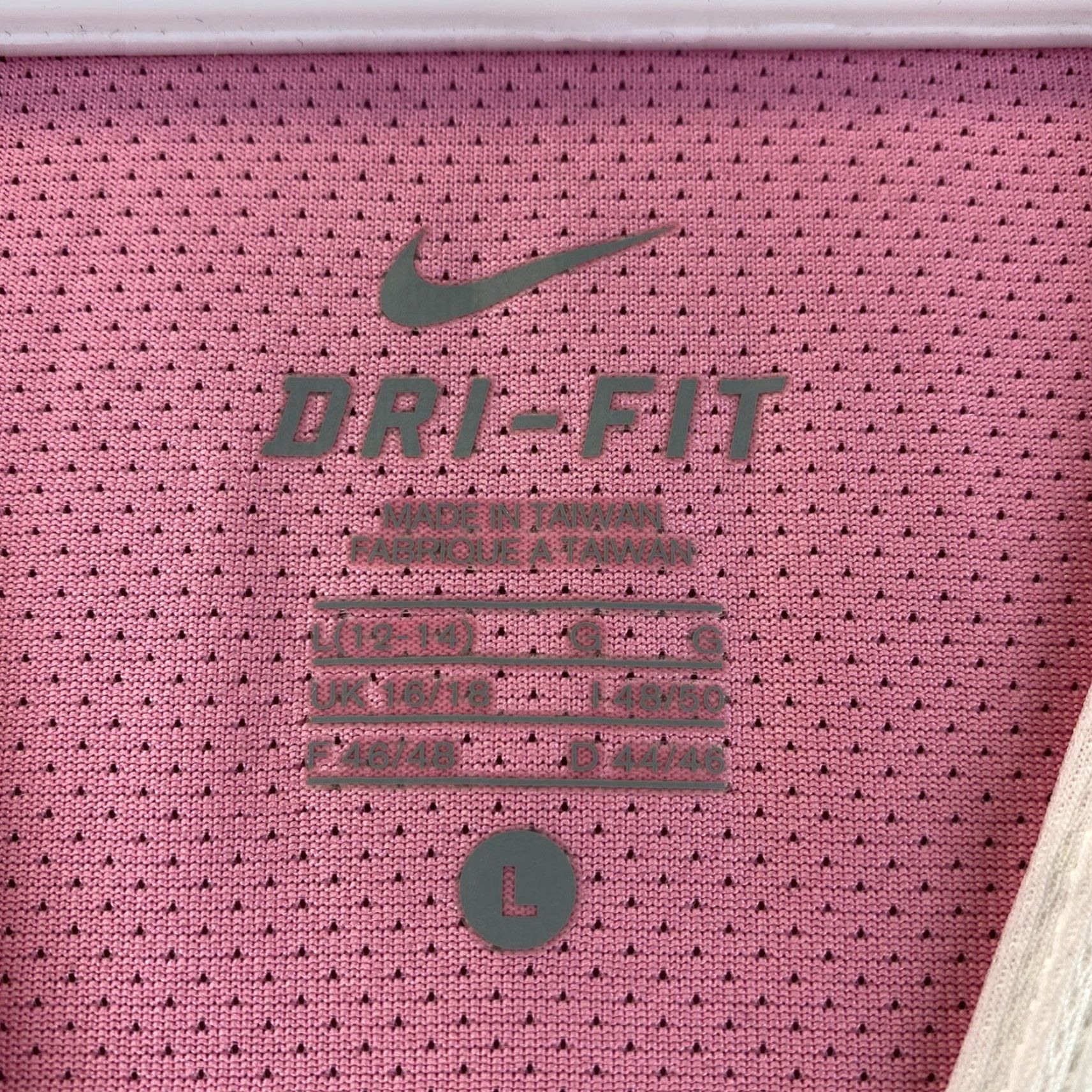 Nike Nike Shirt Women L White Pink Swoosh Tank Top DriFit Sleeveless Ladies/87-5 Size L / US 10 / IT 46 - 4 Thumbnail