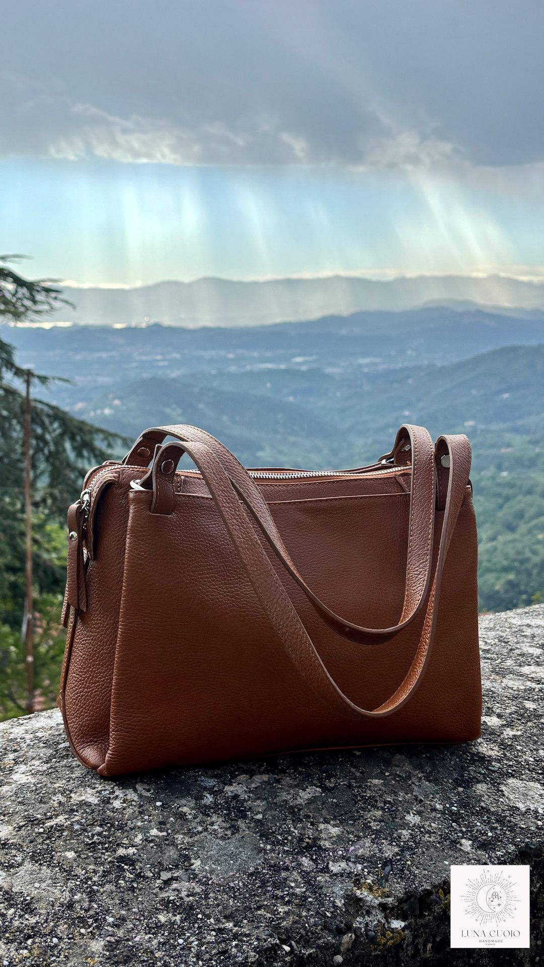 Vera Pelle Handmade Leather Brown Bag Size ONE SIZE - 4 Thumbnail