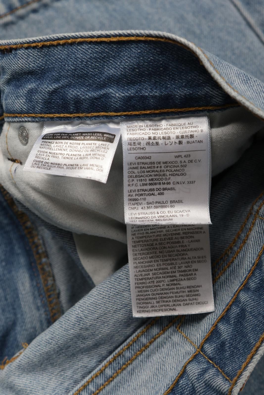 Levi's 00's Levi's 505 Mud Stains Regular Fit Jeans Size US 36 / EU 52 - 7 Thumbnail