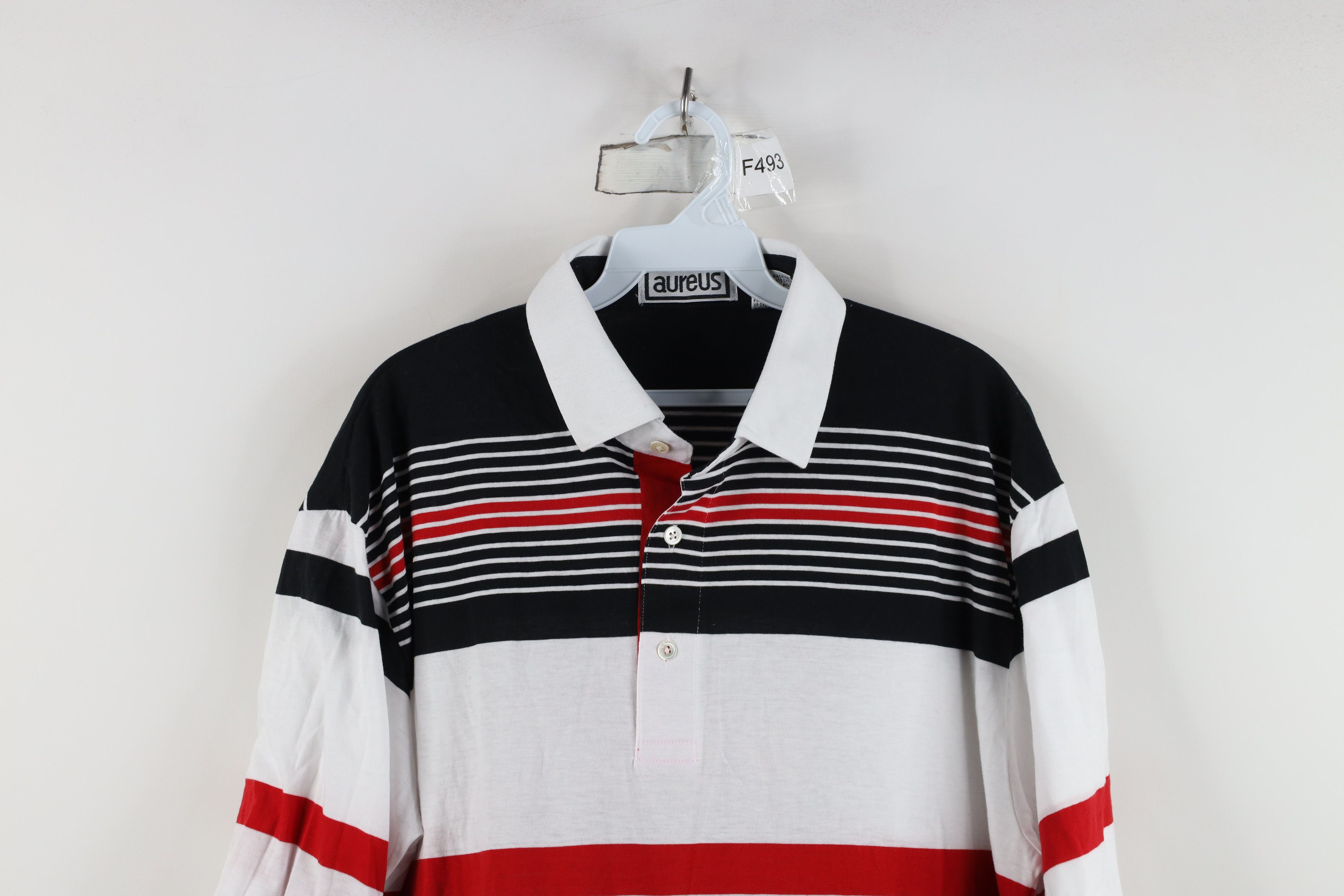 Vintage Vintage 90s Streetwear Block Knit Collared Golf Polo Shirt Size US XL / EU 56 / 4 - 2 Thumbnail